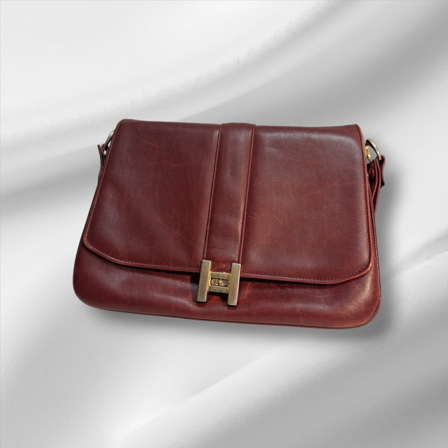 Vintage Handtasche Bordeaux