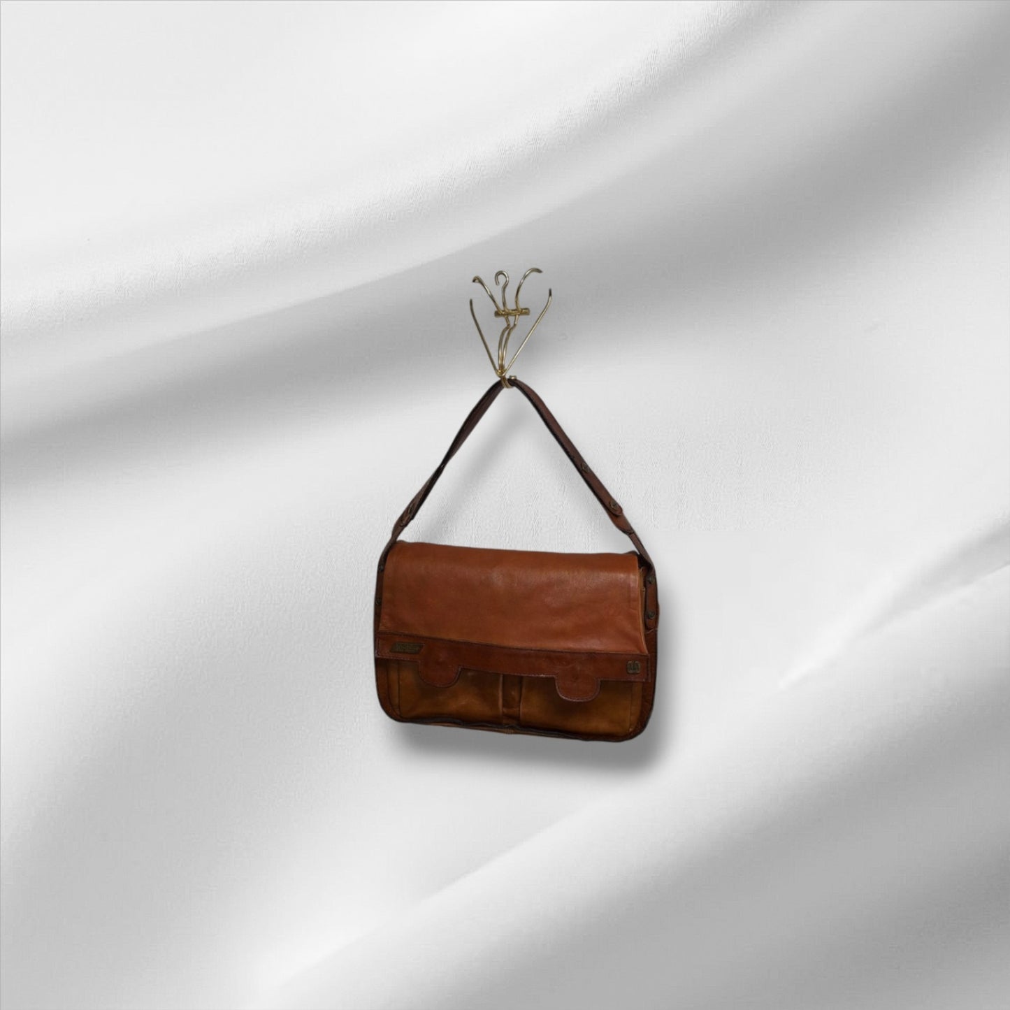 Vintage Leder Umhängetasche Braun