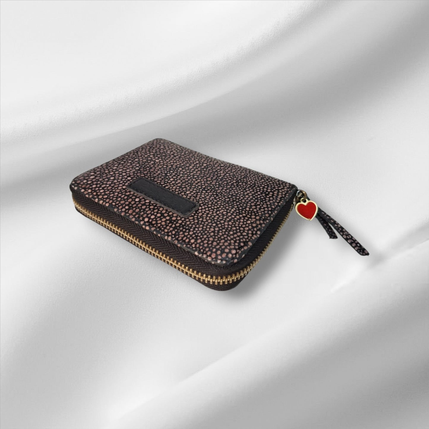 Portemonnaie Schwarz mit rosa Punkten