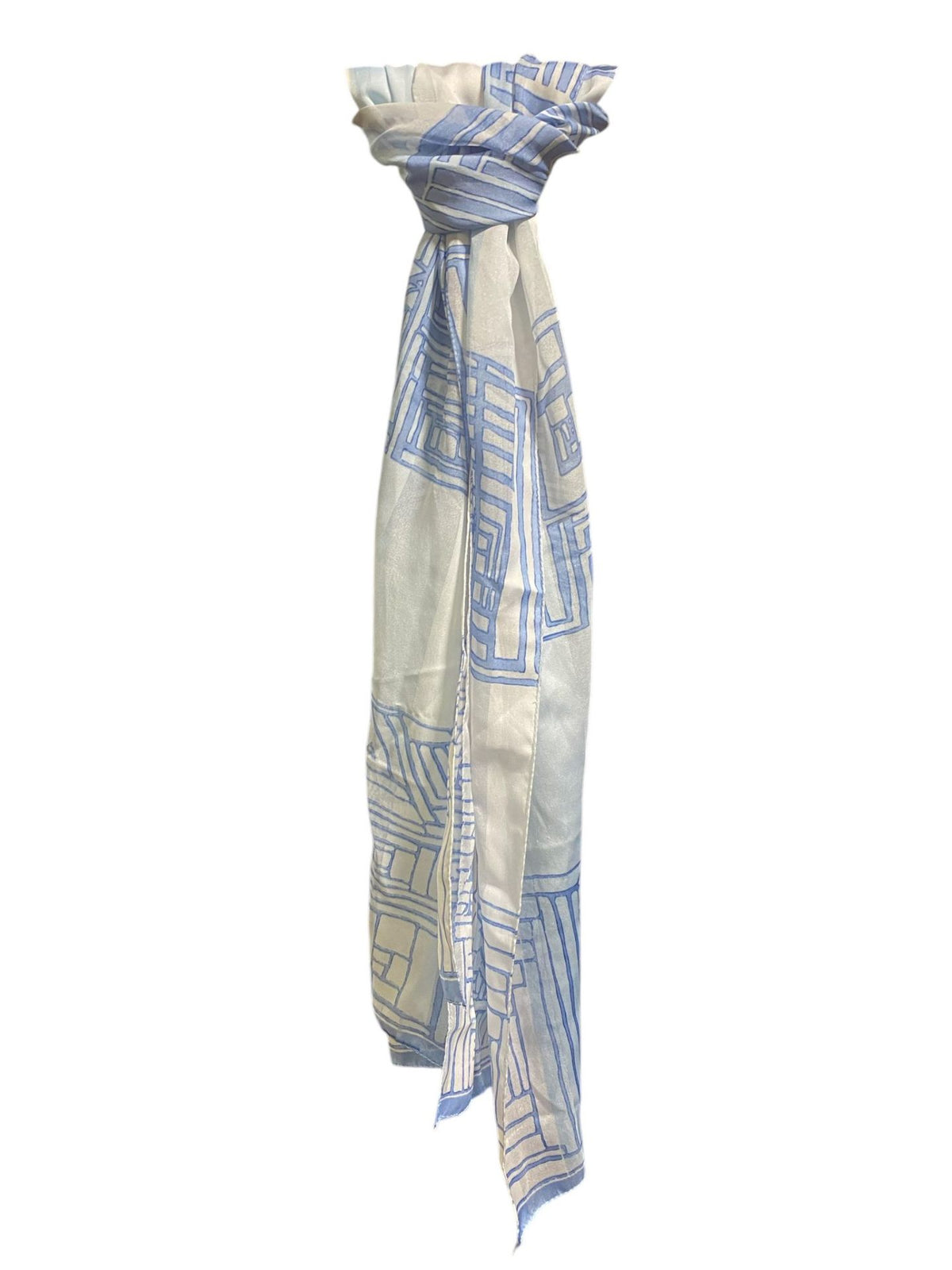 Schal Blau und Weiß