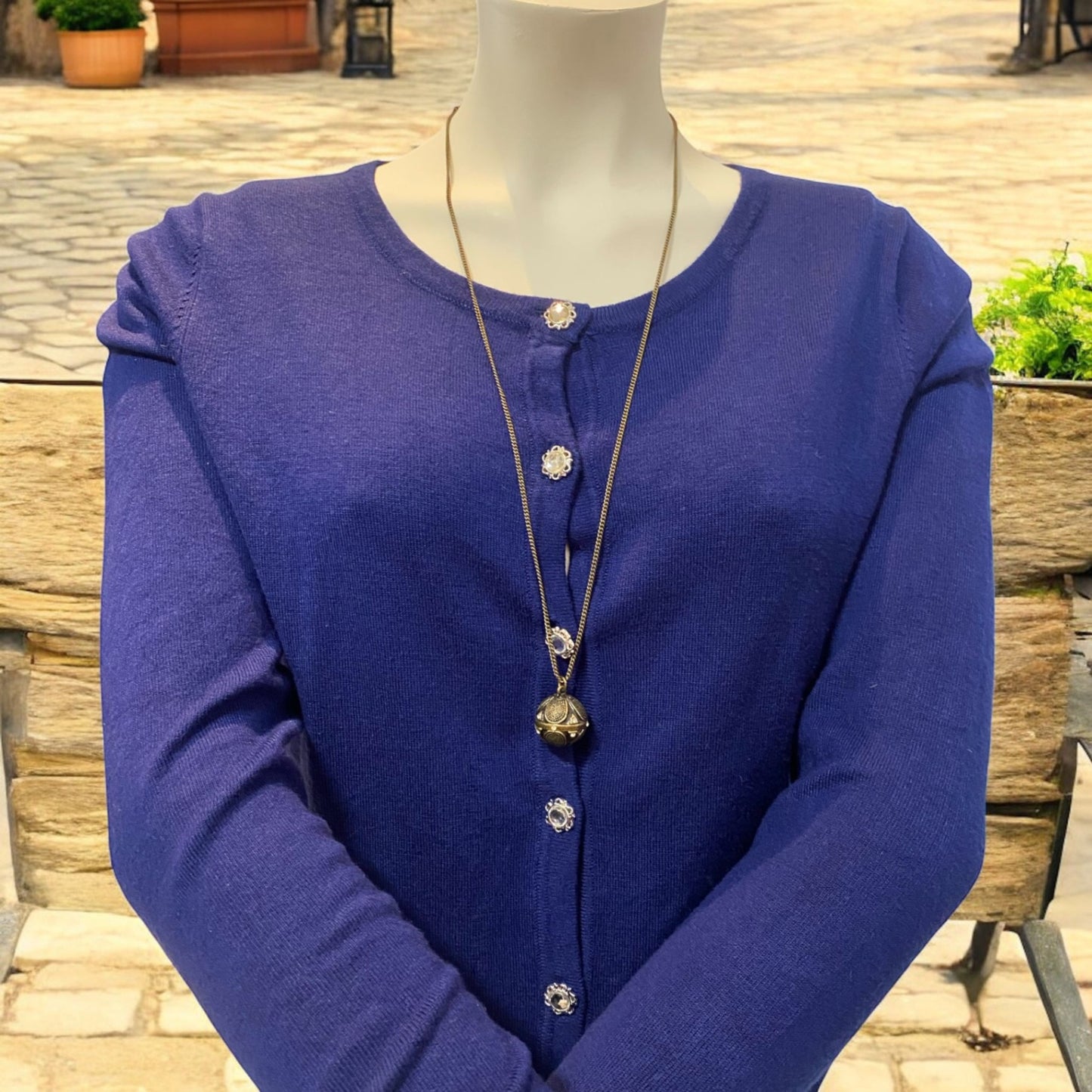 Halskette mit Kugel Bronze