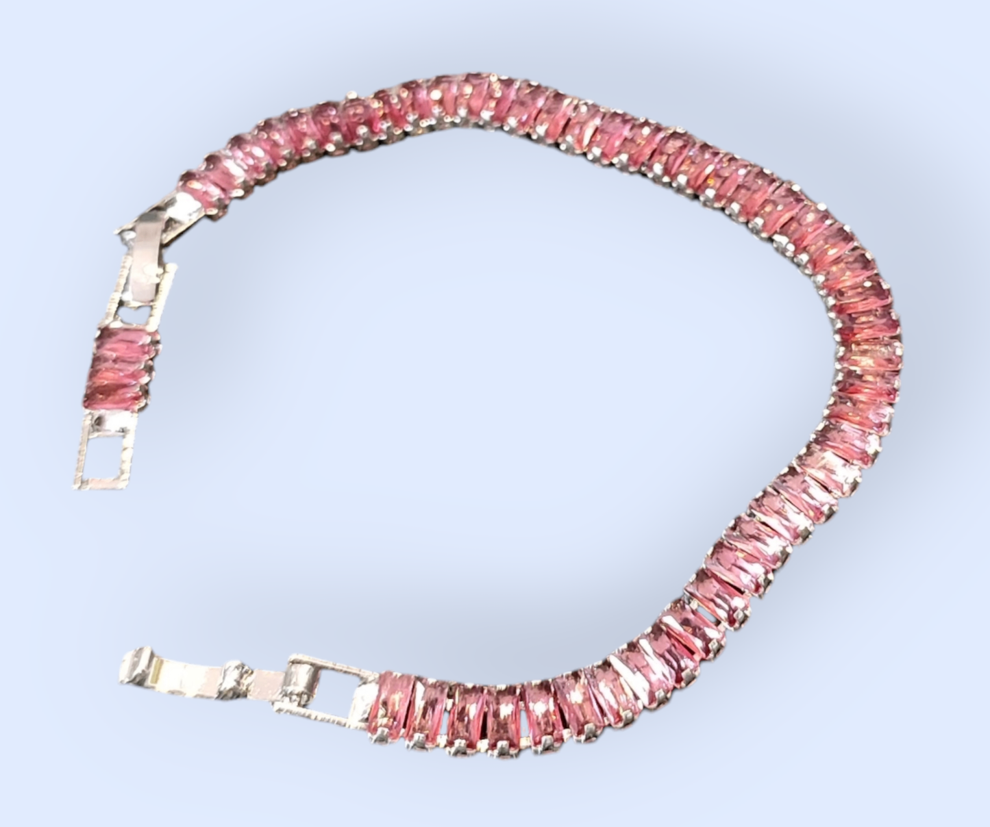 Neu Armband mit Halbedelsteinen Rosa