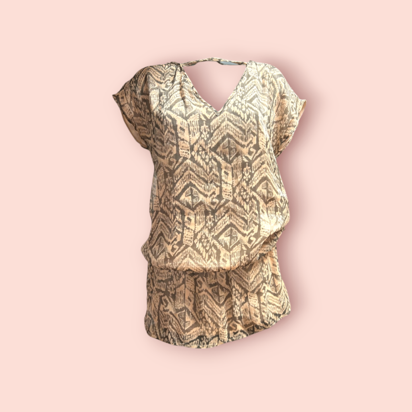 Vero Moda Kleid L Beige/Grau