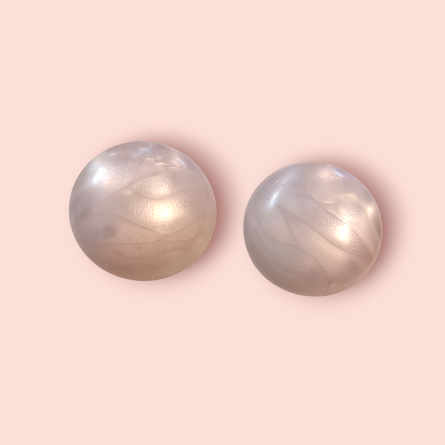 Vintage Ohrringe Klipp Perlmutt