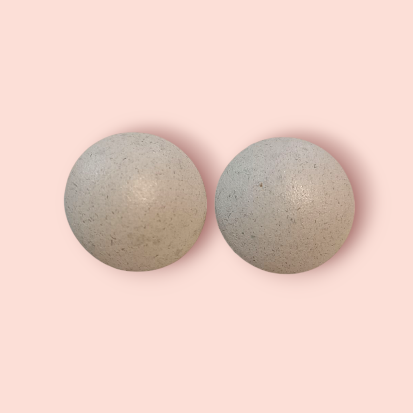 Vintage Ohrringe Klipp Weiß mit blauen Akzenten