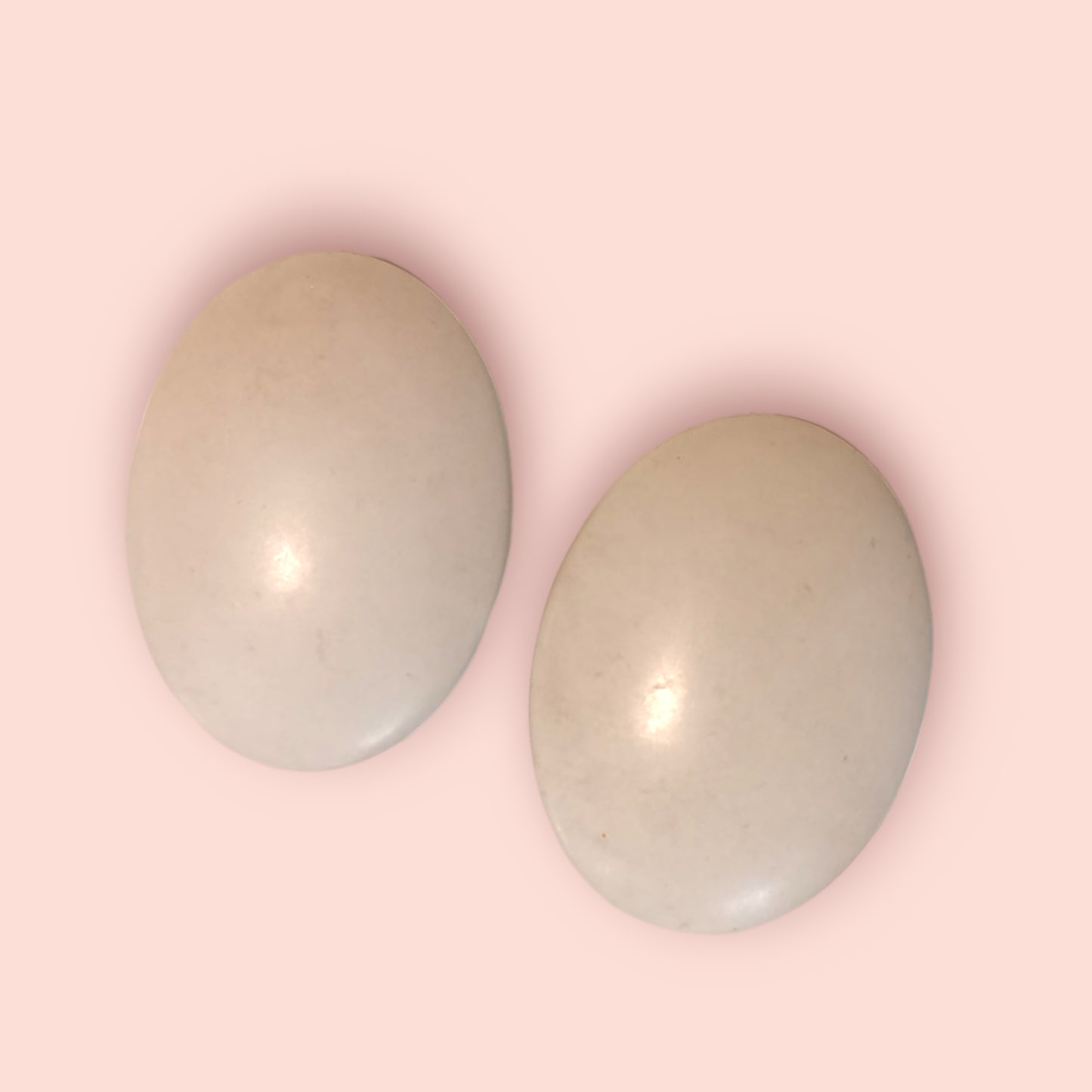 Vintage Ohrringe Klipp Weiß