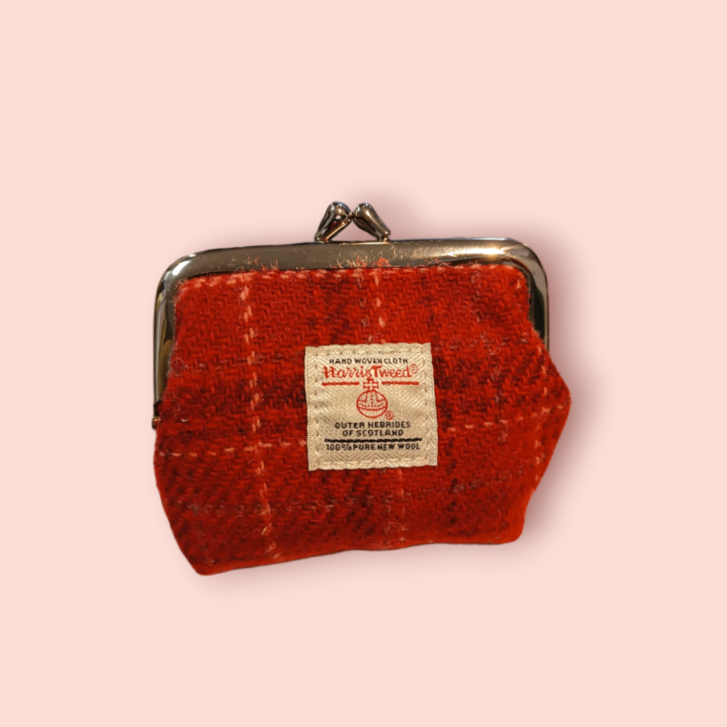 Harris Tweed Geldbörse Rot kariert