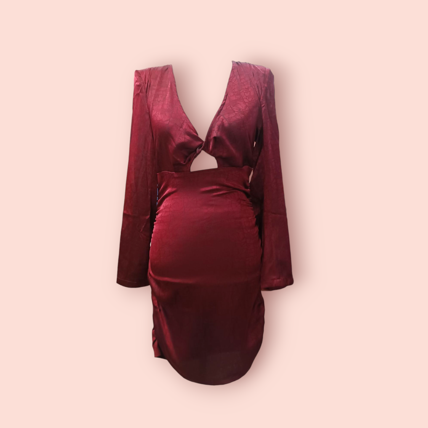 Kleid S-M Bordeauxrot