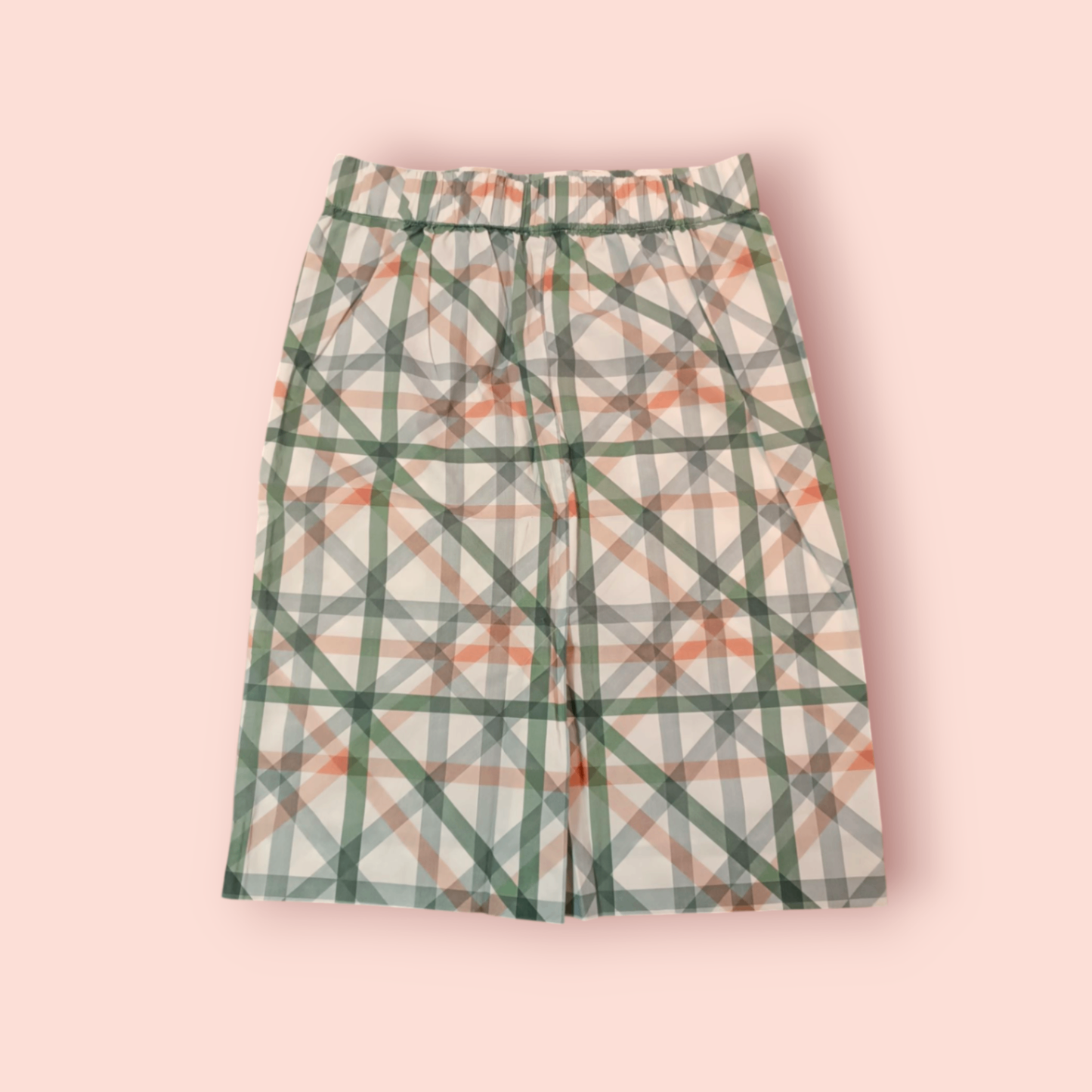 COS Rock S Weiß mit grünem, orange und grauem Muster