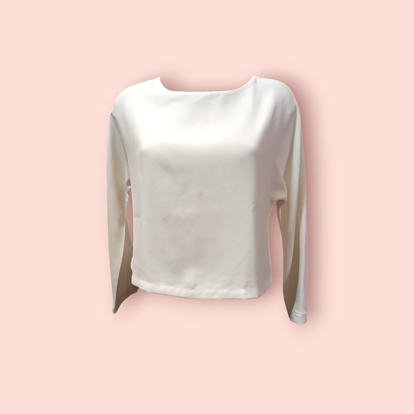 Langarmoberteil S Weiß