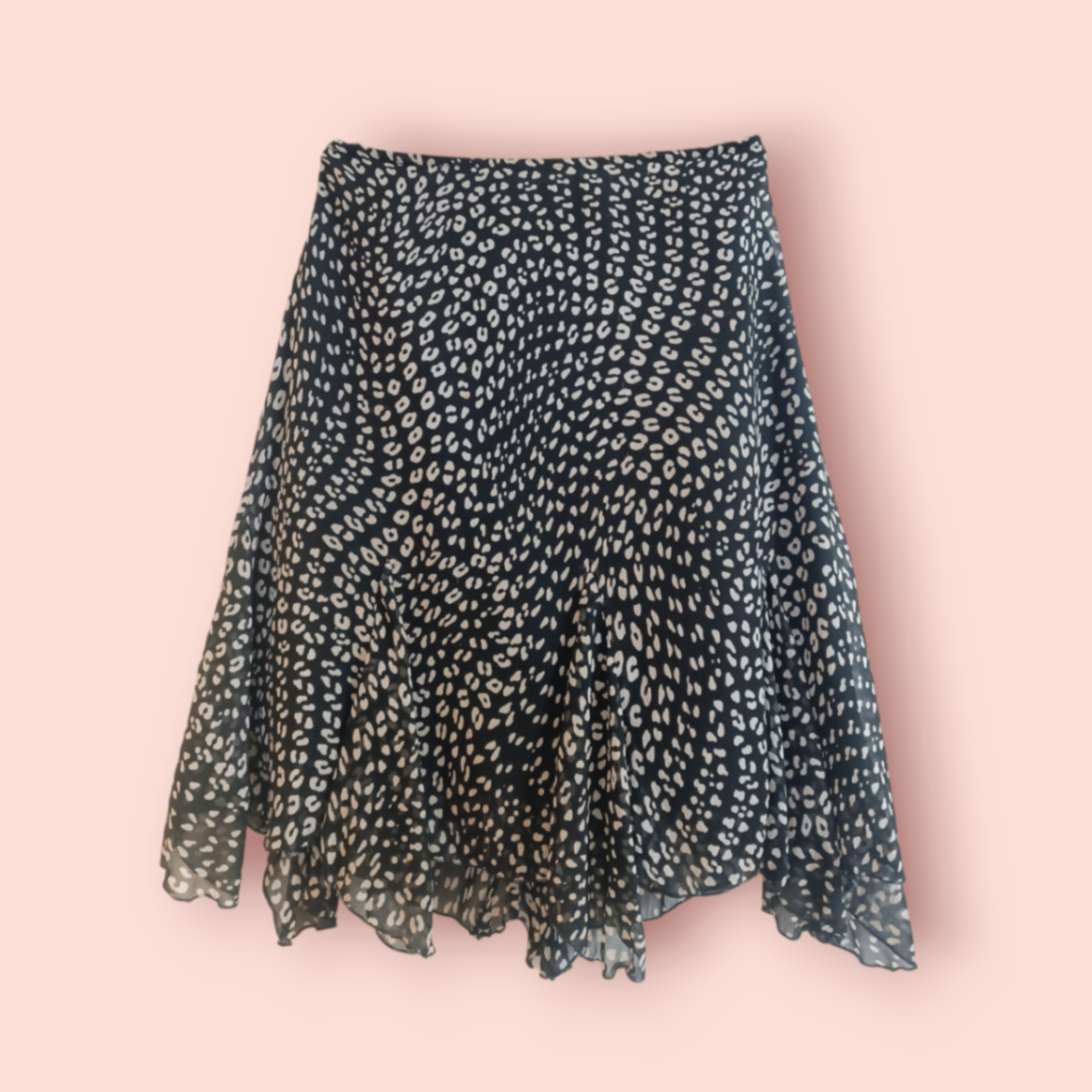 Y basic Rock S Schwarz mit weißen Mustern