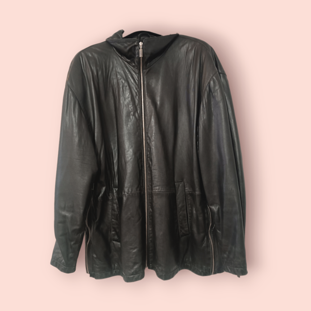 Dorris Hartwick Lederjacke L Schwarz