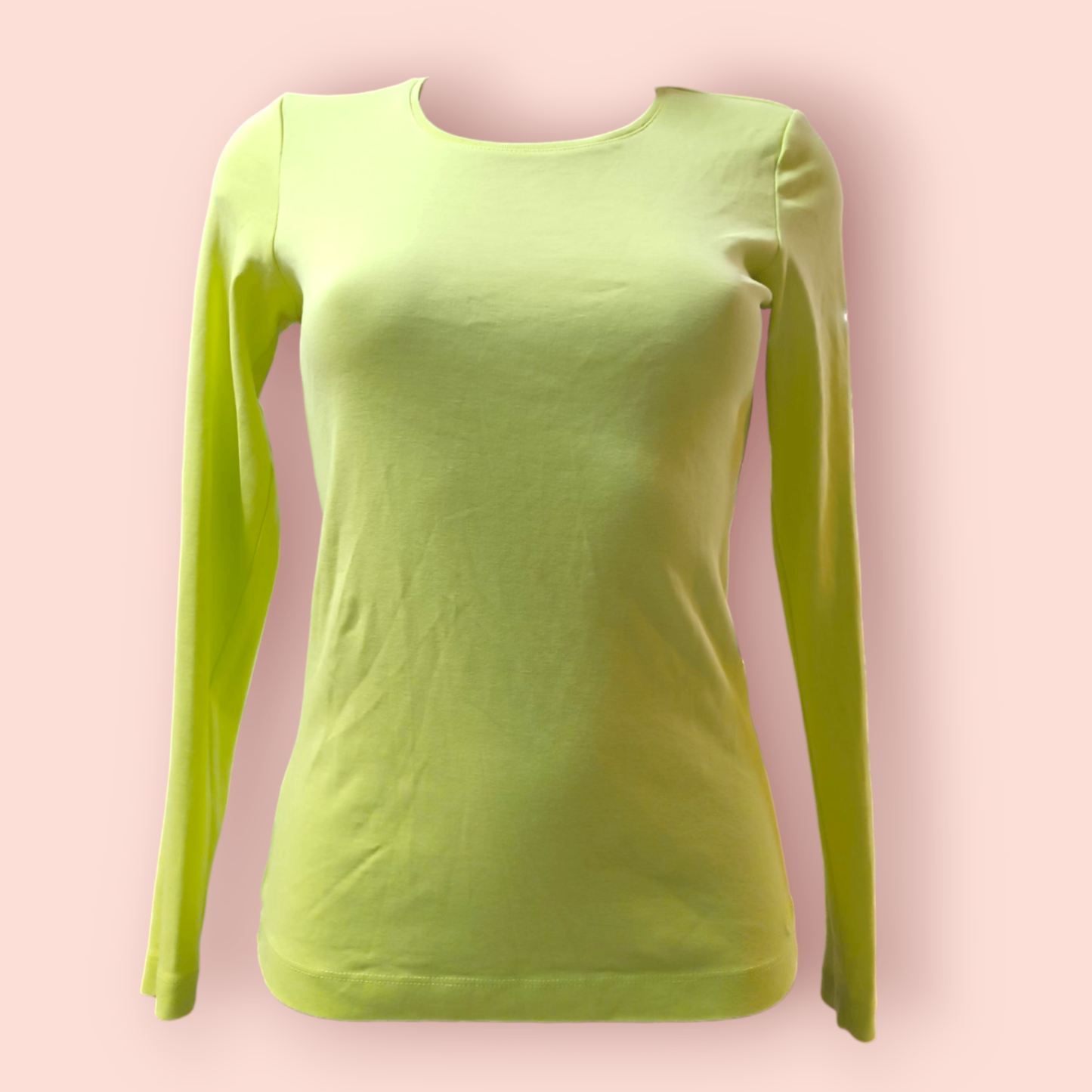 S.Oliver Langarmshirt M Neon Gelb