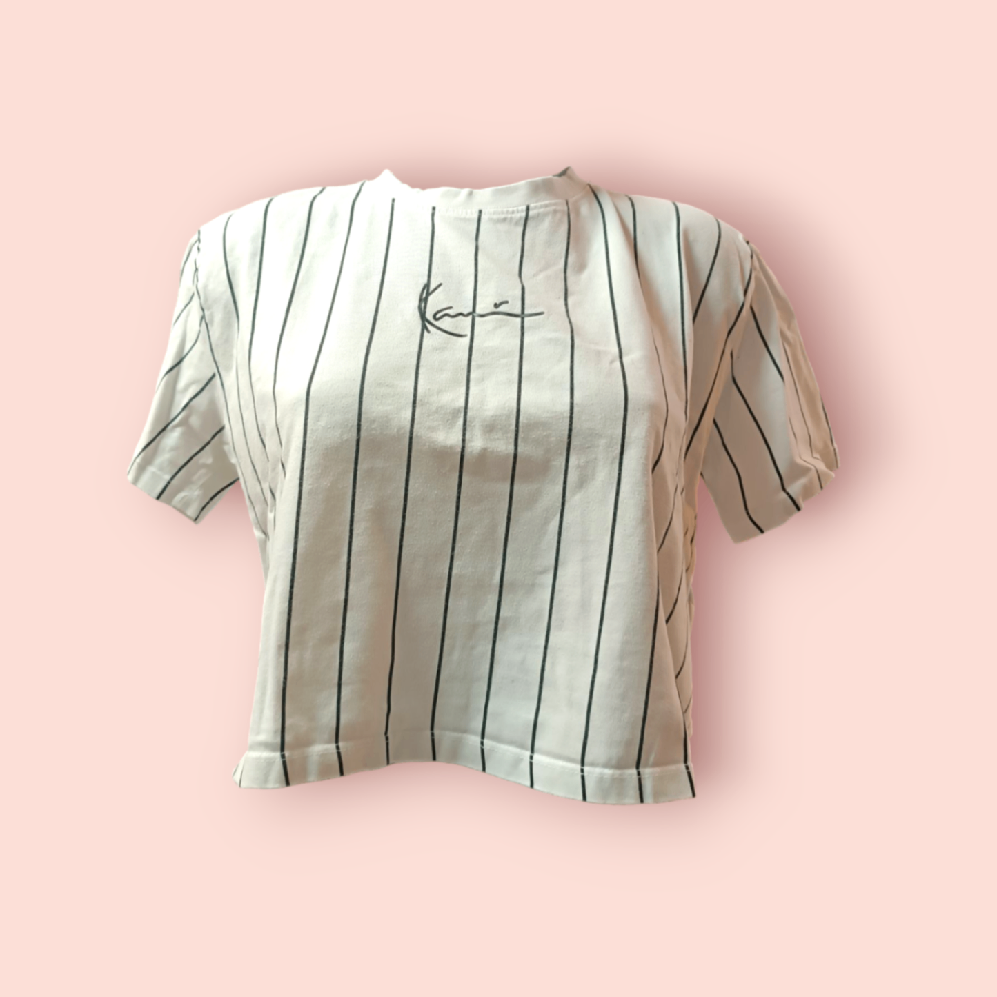 Kanye T-Shirt S Weiß mit schwarzen Streifen