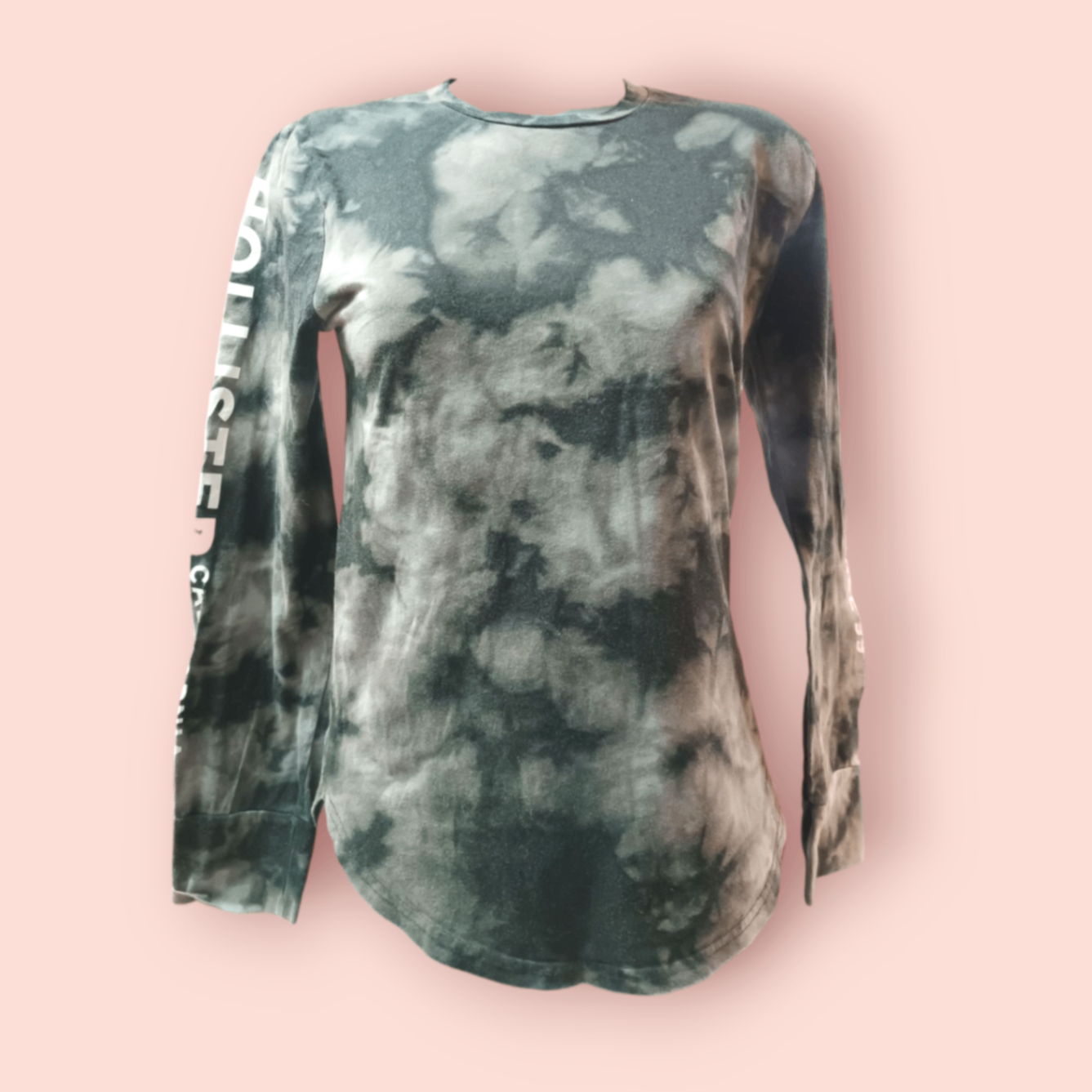 Hollister Langarmshirt S Schwarz und Grau