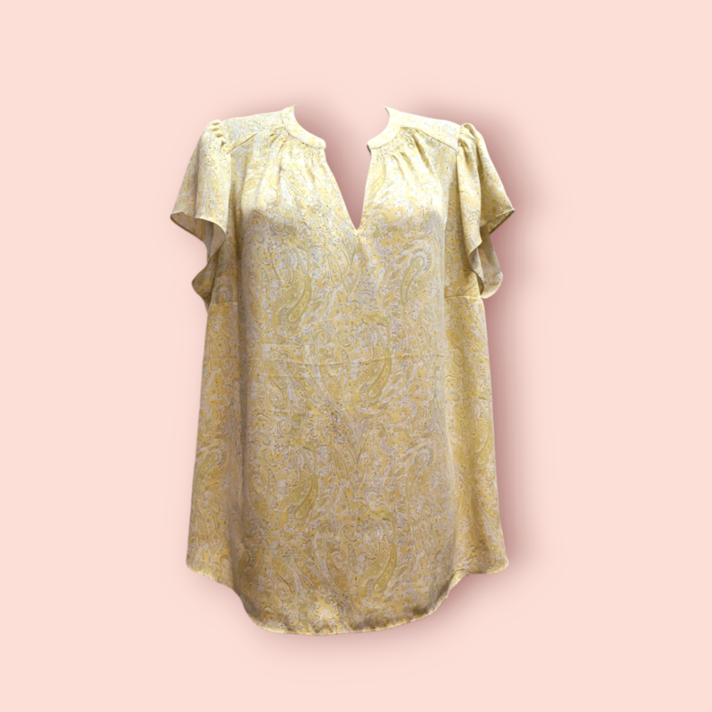 Cynthia Rowley Bluse XXL Gelb