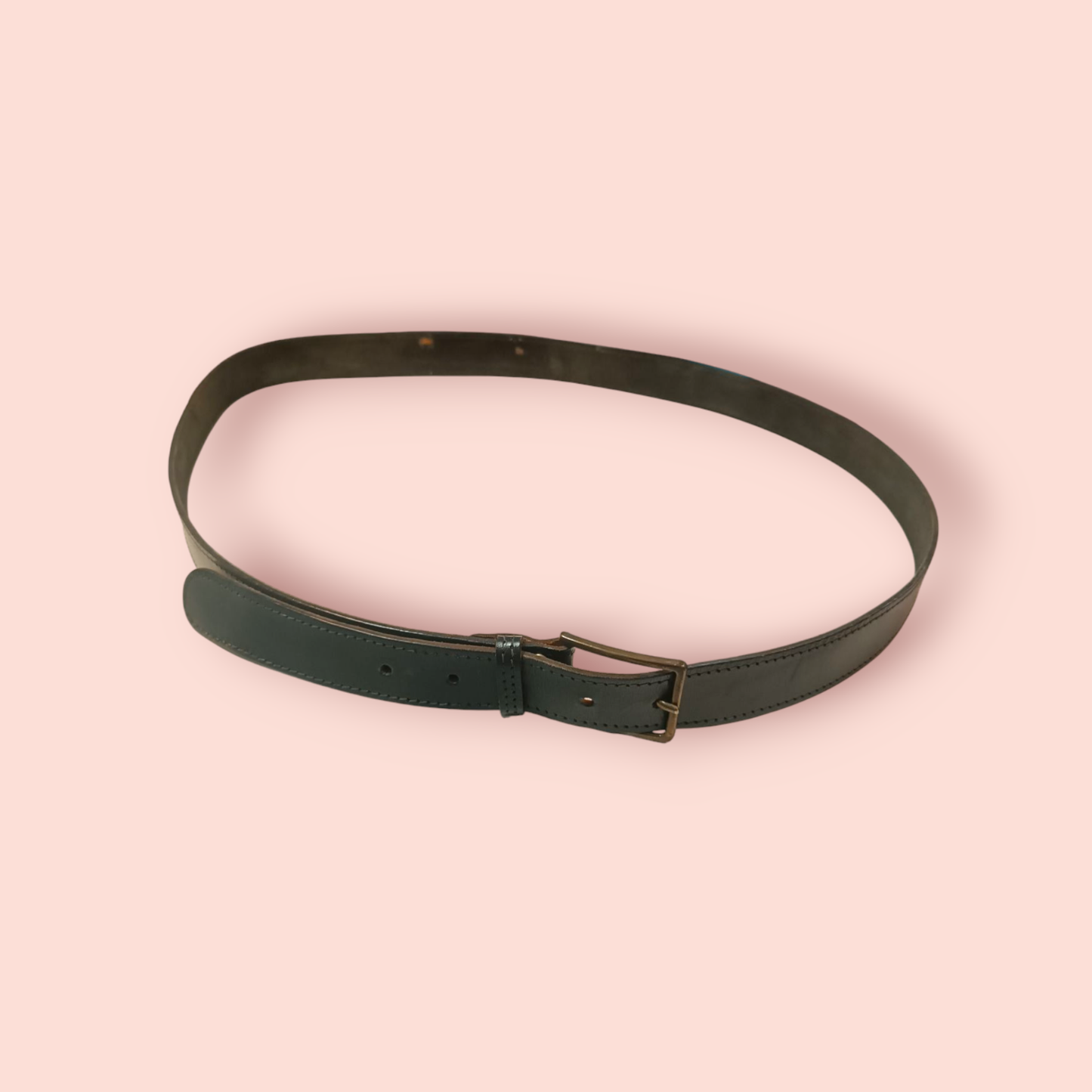 Echtleder Gürtel M Dunkelblau