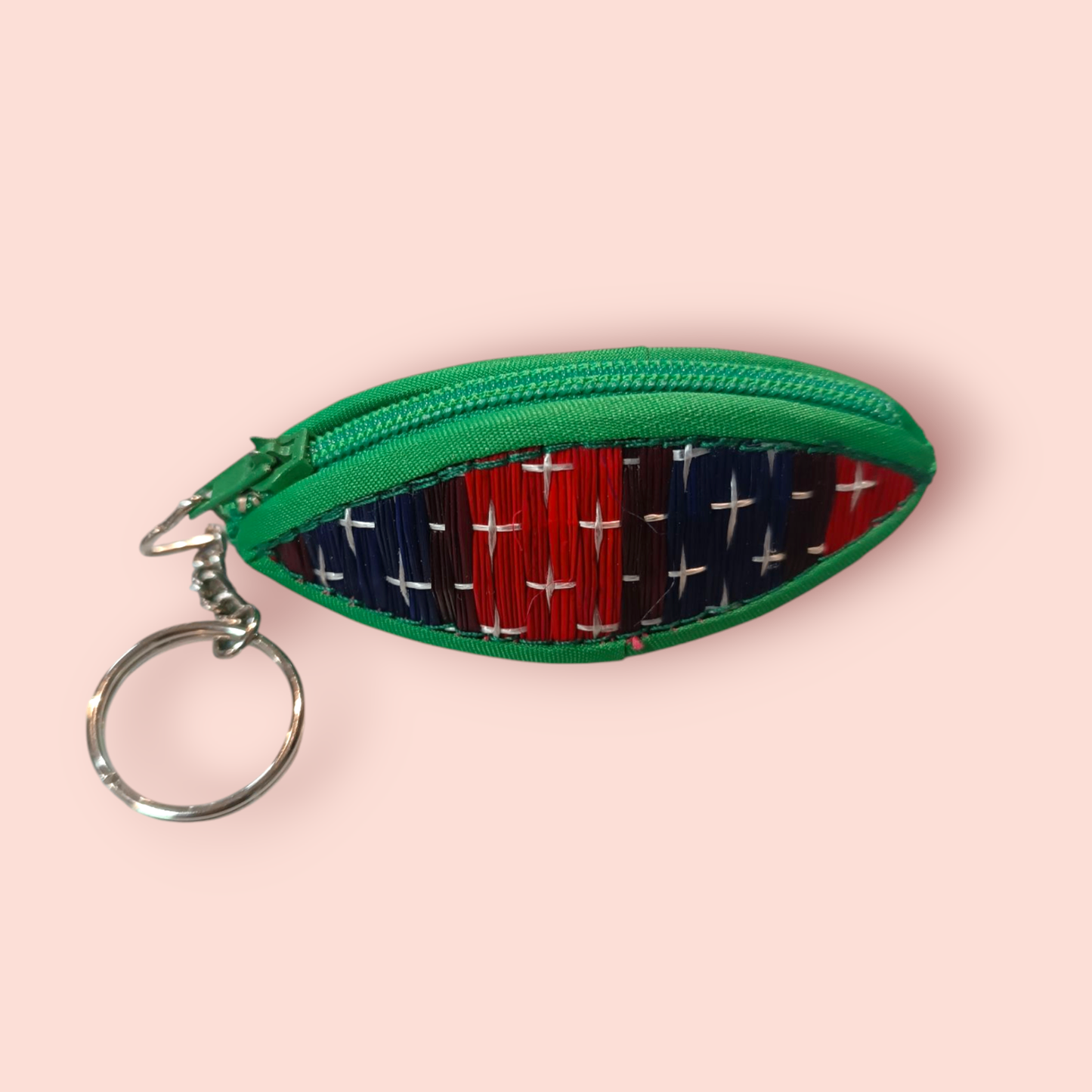 Anhänger Börse Grün, Rot, Blau