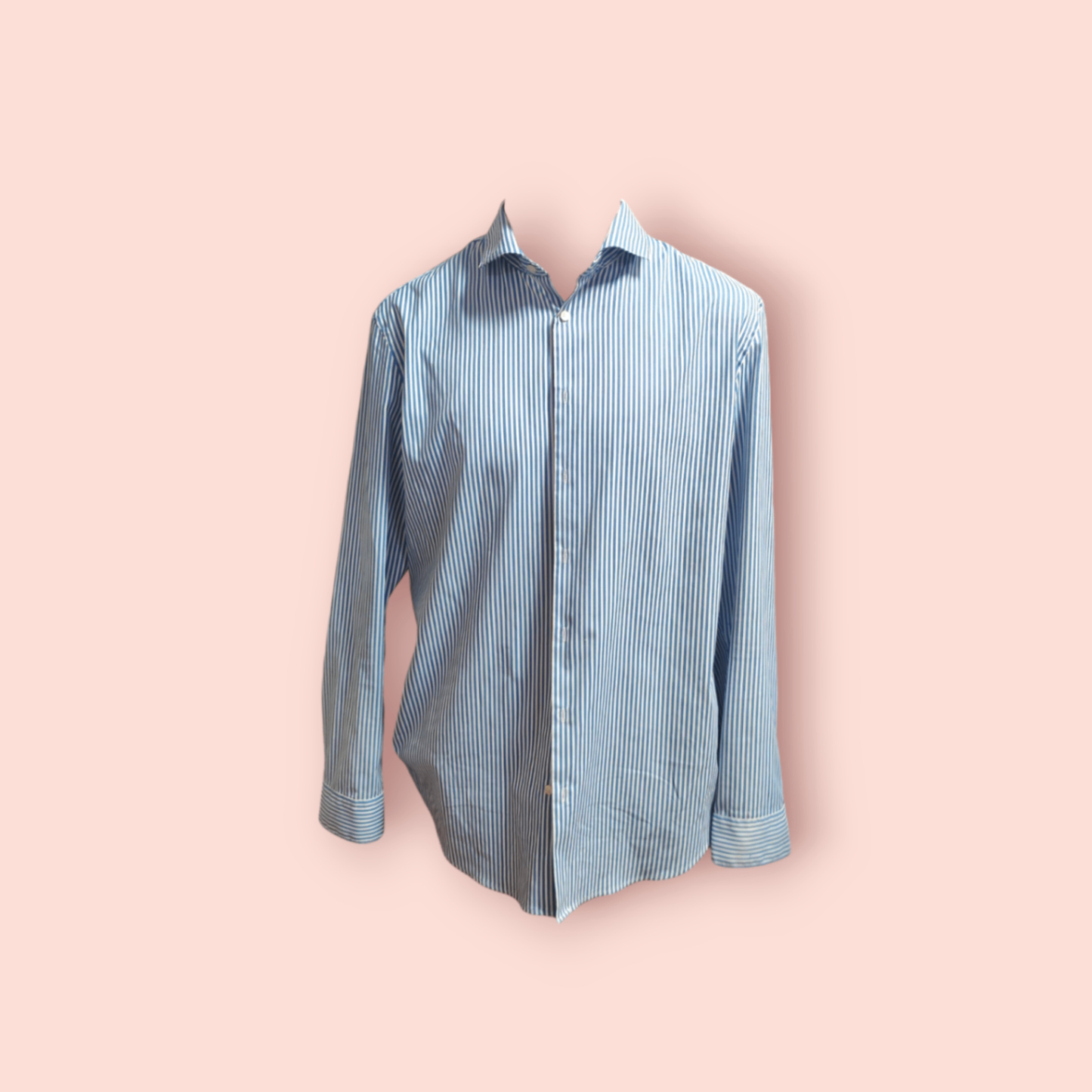 Jake's Hemd 43/44 Blau mit Streifen