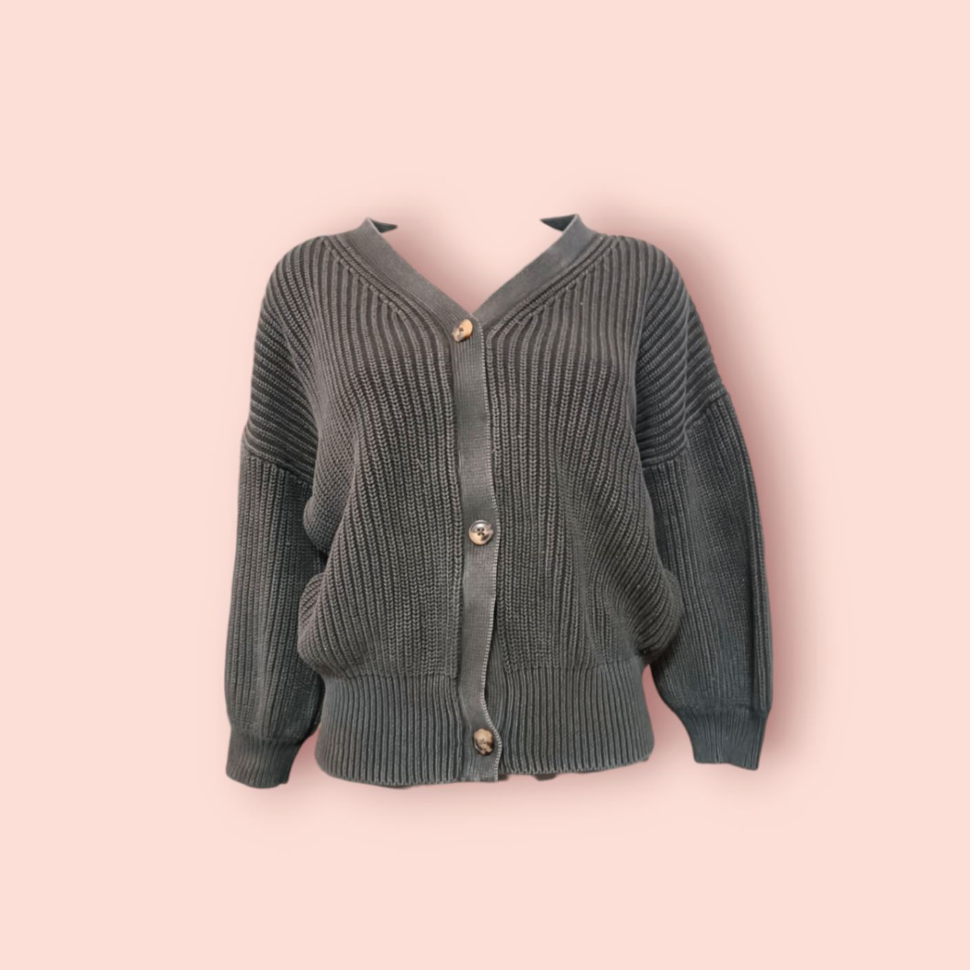 Replay Knitwear Cardigan M Grau