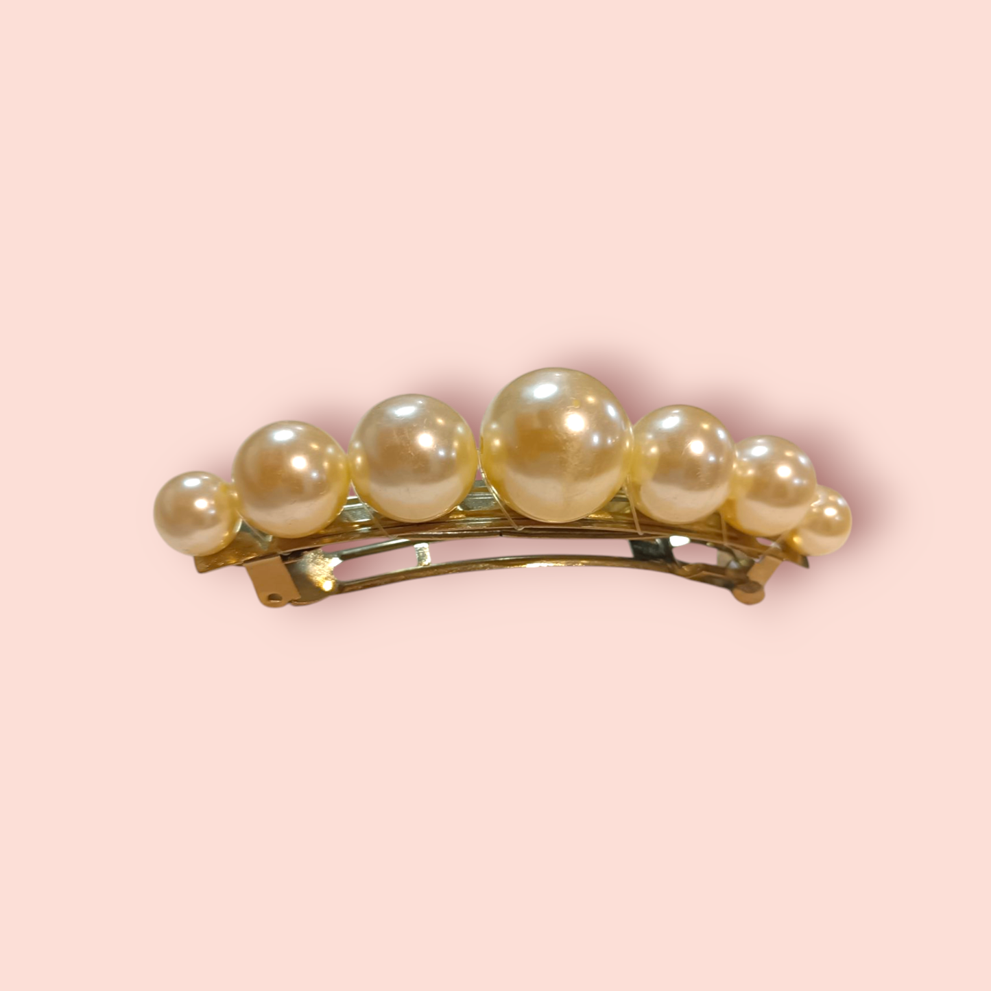 Haarspange Gold/Perlen