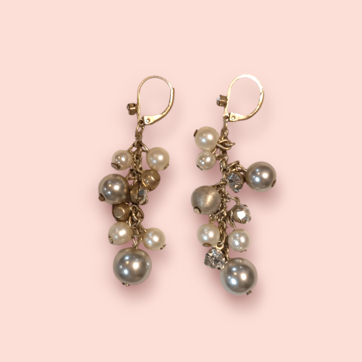 Ohrringe Silber und Weiß