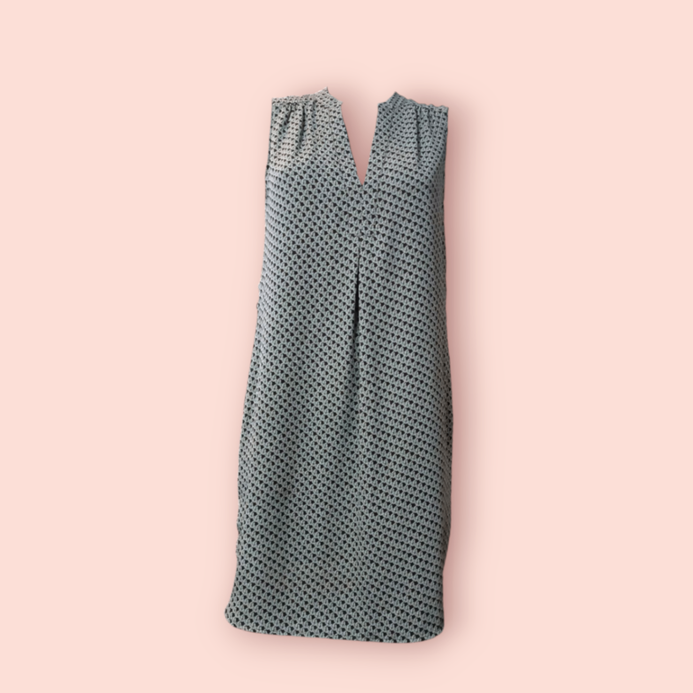 H&M Kleid M Schwarz mit weißen Mustern