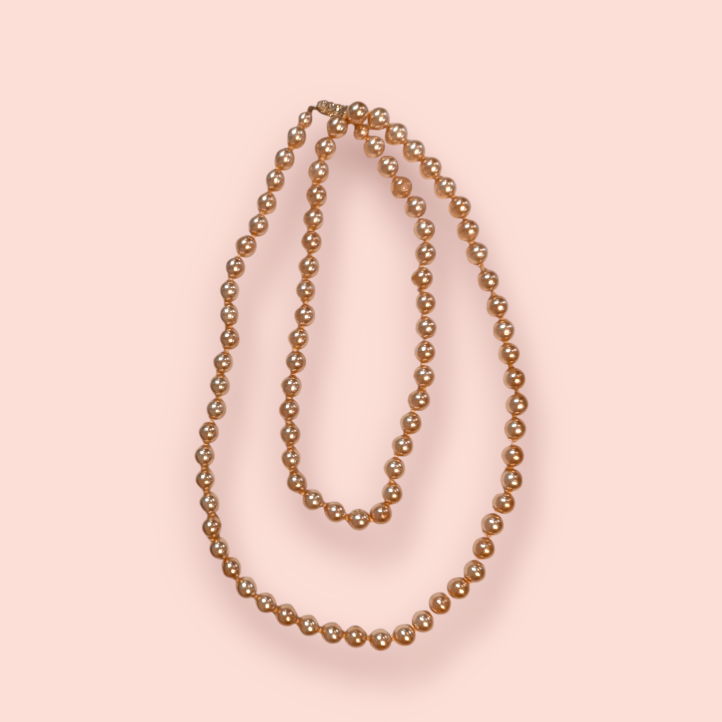 Perlenkette Goldfarben