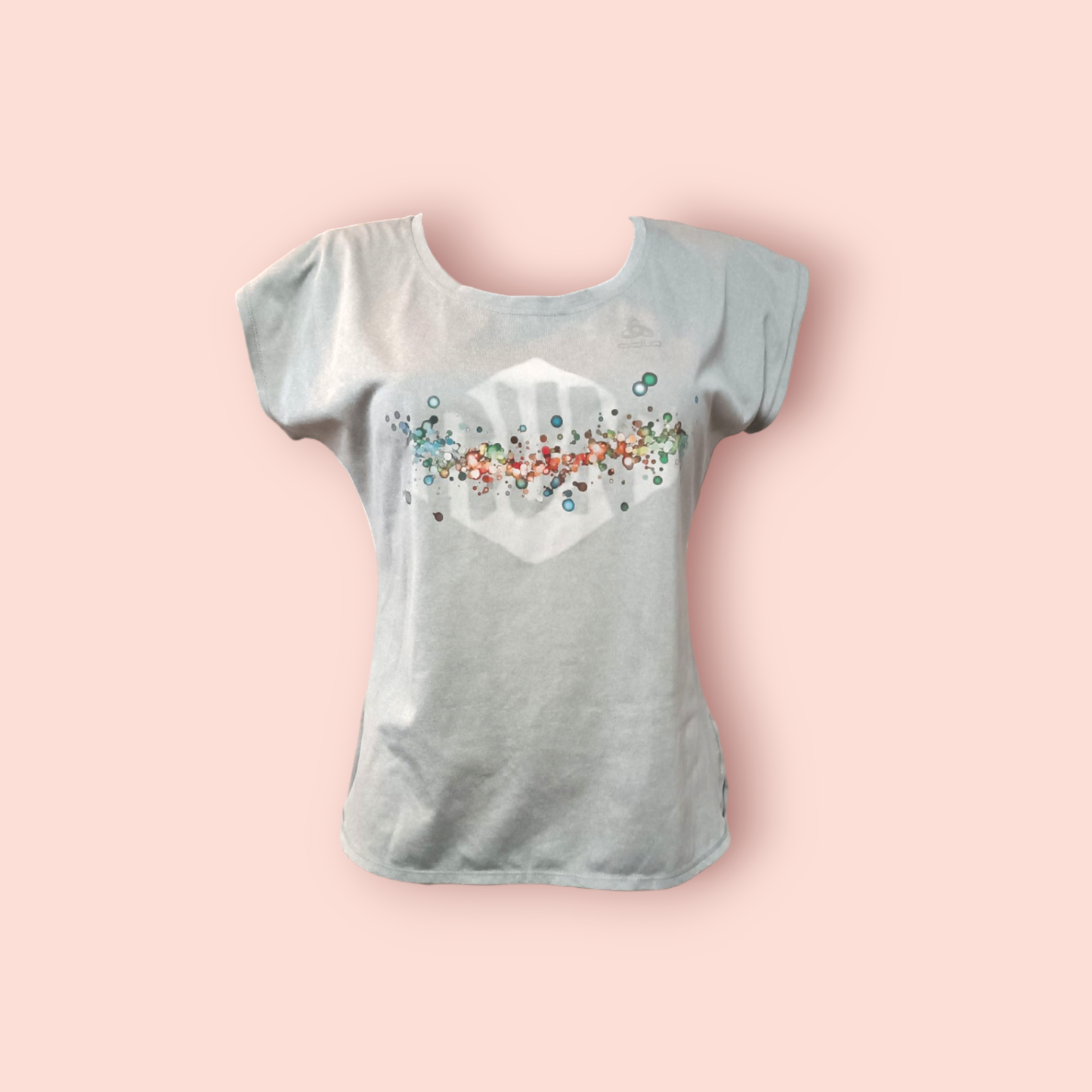 Odlo Sportshirt M Grau mit buntem Aufdruck