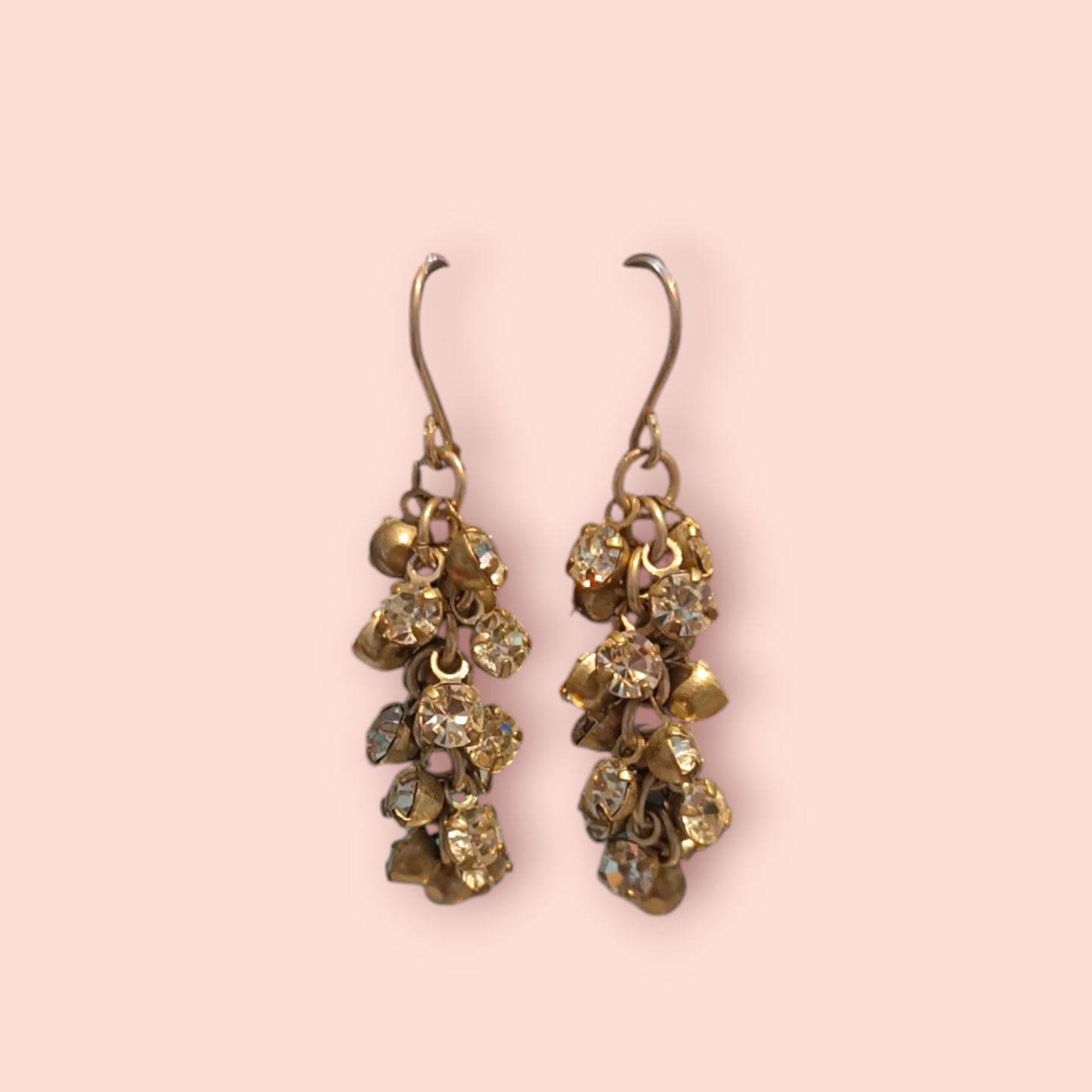 Ohrringe Traube Silber mit Kristalle