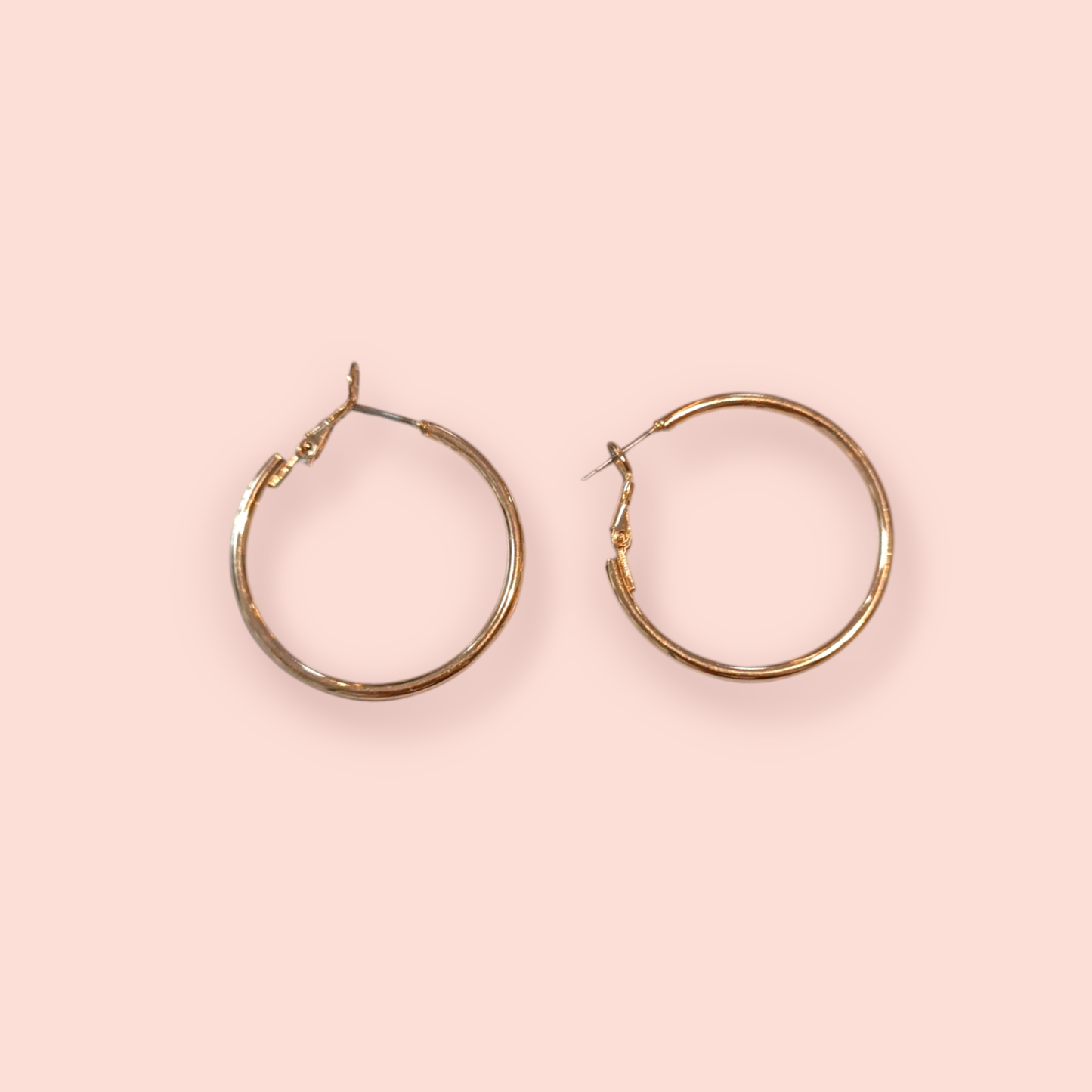 H&M Ohrringe Hoops Gold mittel