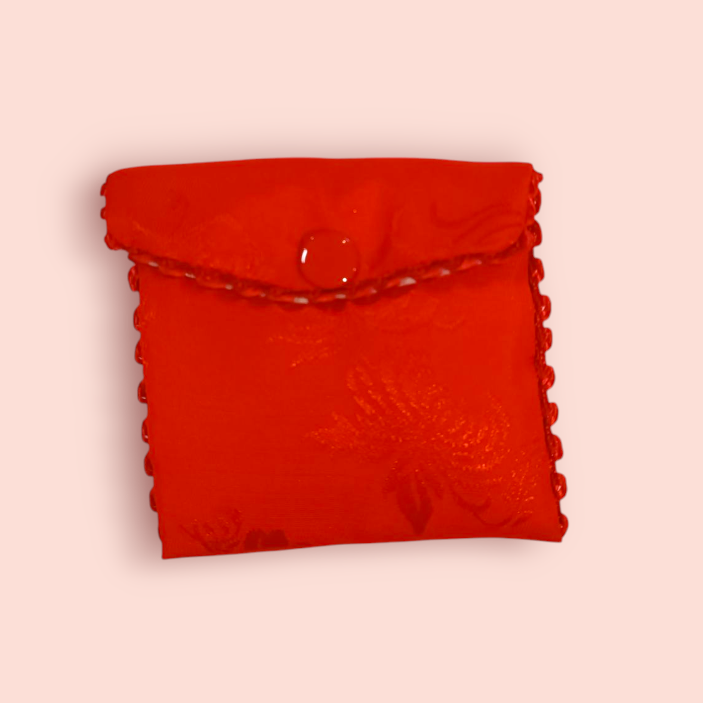 Kleine Tasche Rot mit Musterung