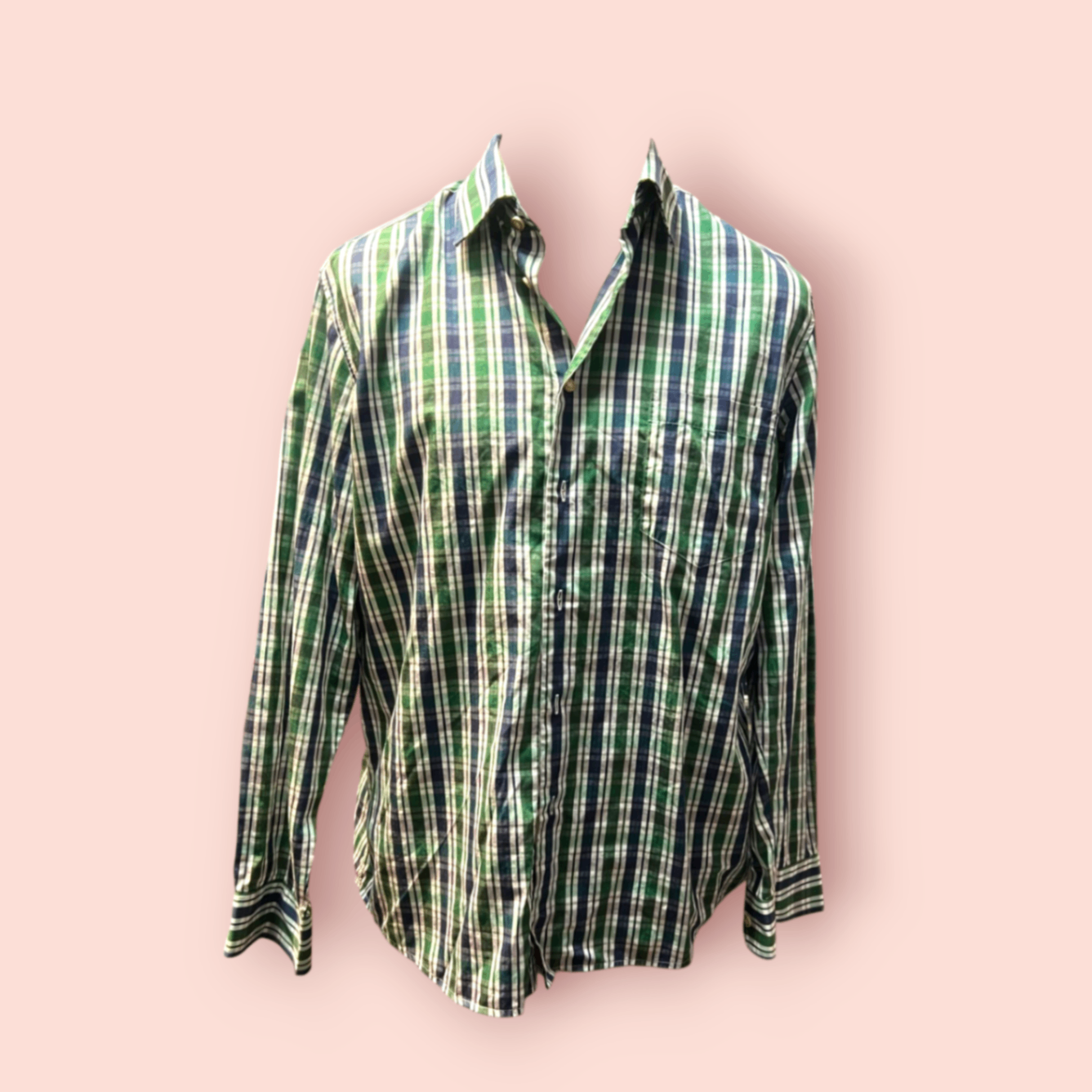 Gloriette Hemd 42 Grün, Blau, Weiß