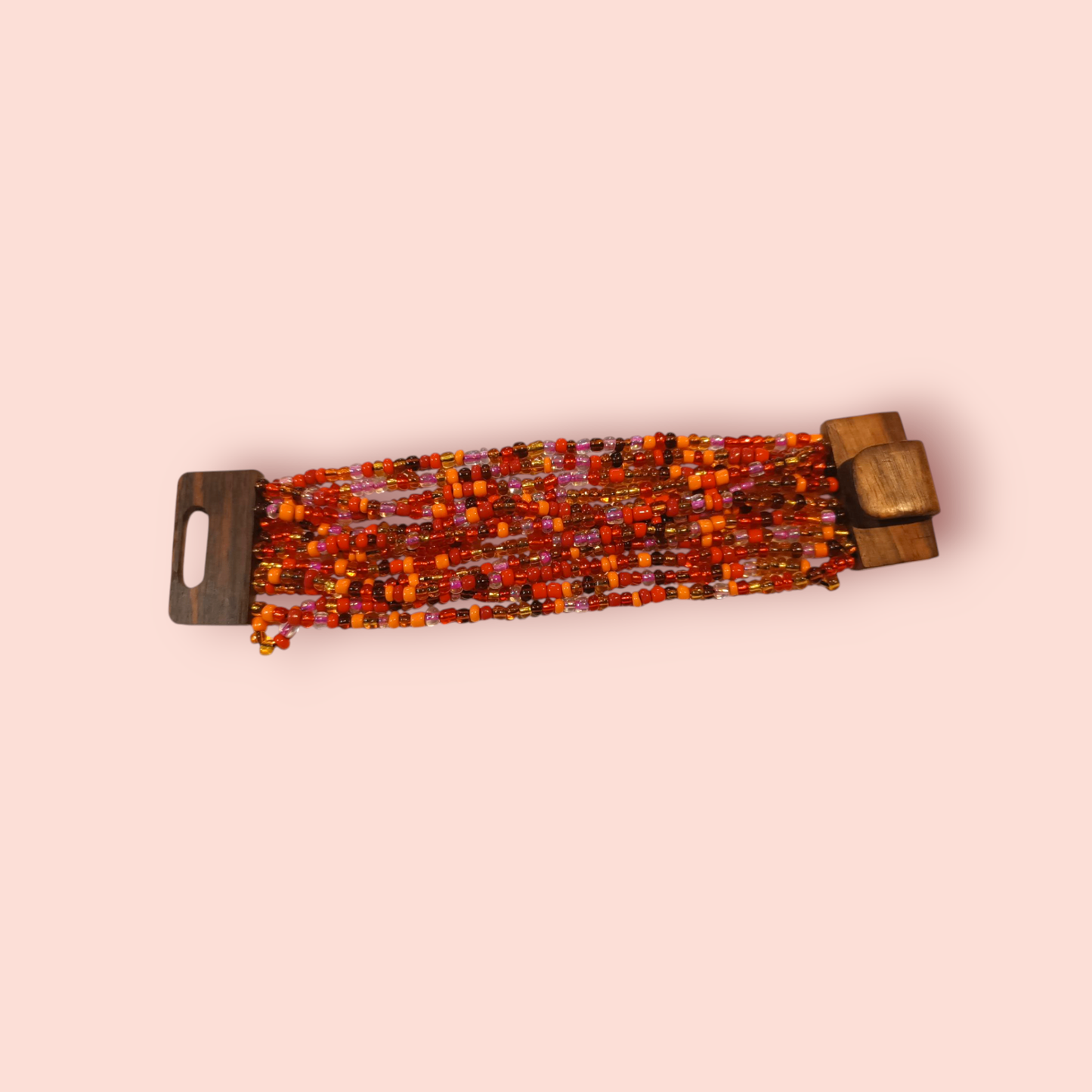 Armband Perlen in warmen Farbe
