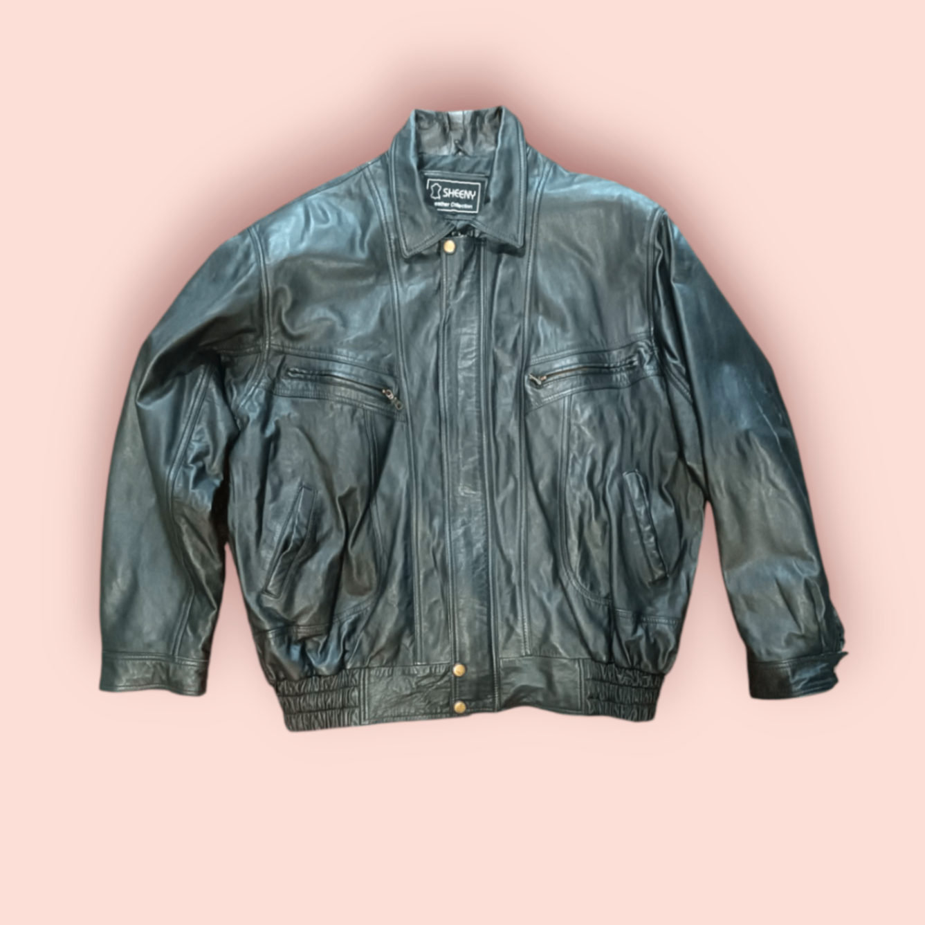 Sheeny Echtlederjacke XXXL Schwarz