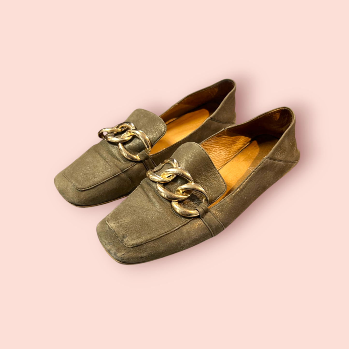 Guardiani Loafers 39 Olivgrün