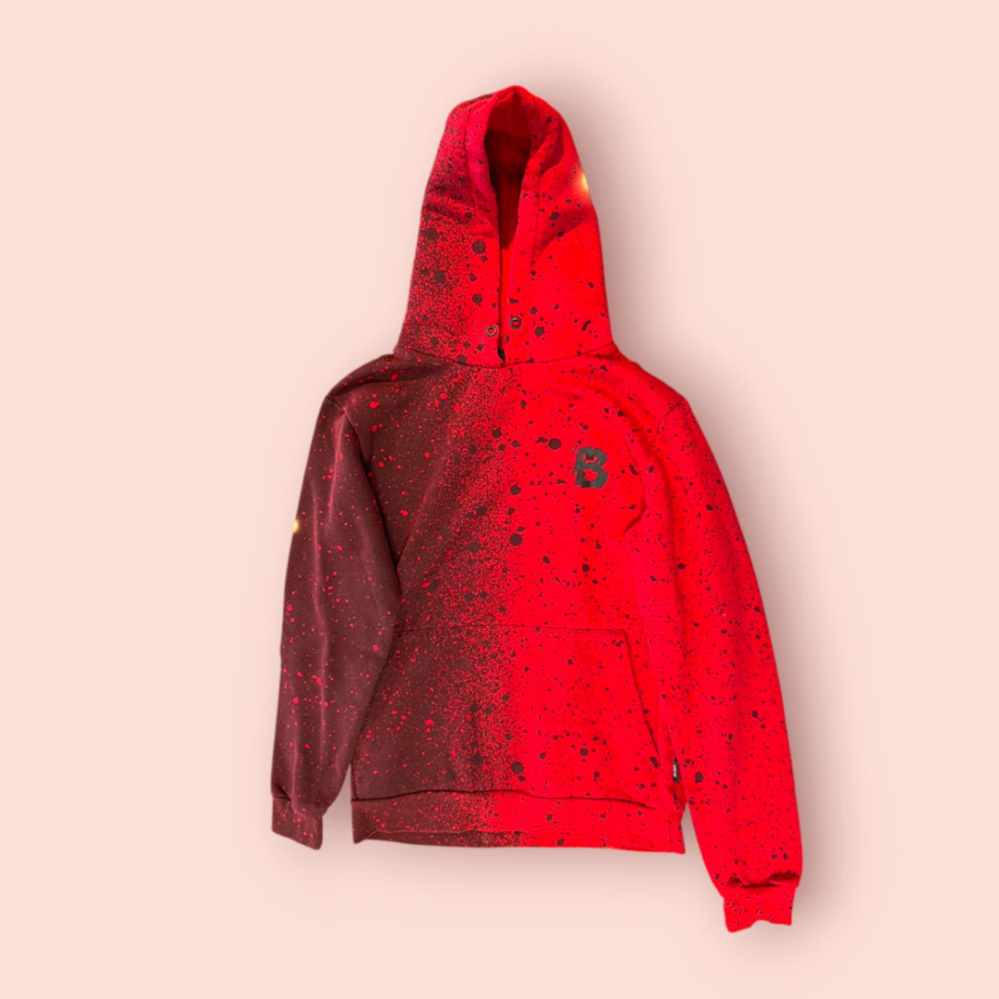 Black Squad Hoodie XS Rot