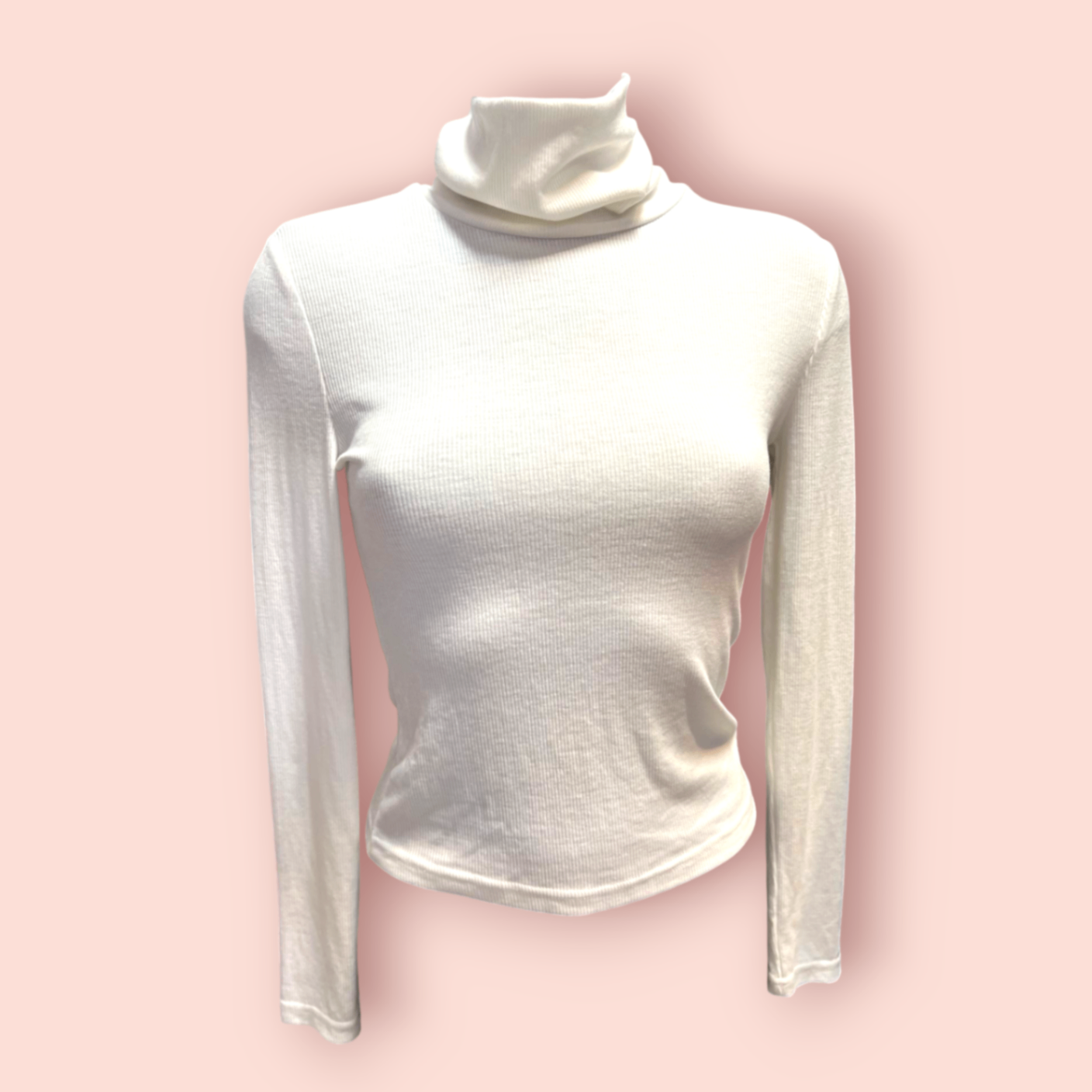 Shein Rollkragenpullover S Elfenbein