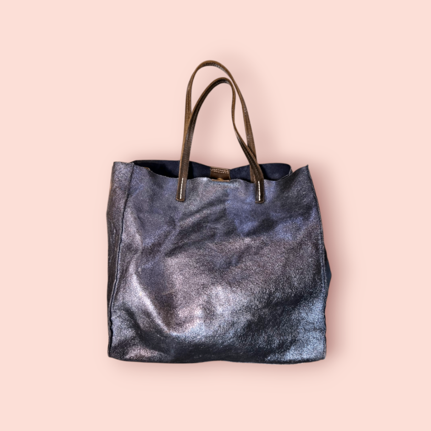 Tasche Blau/ Silber