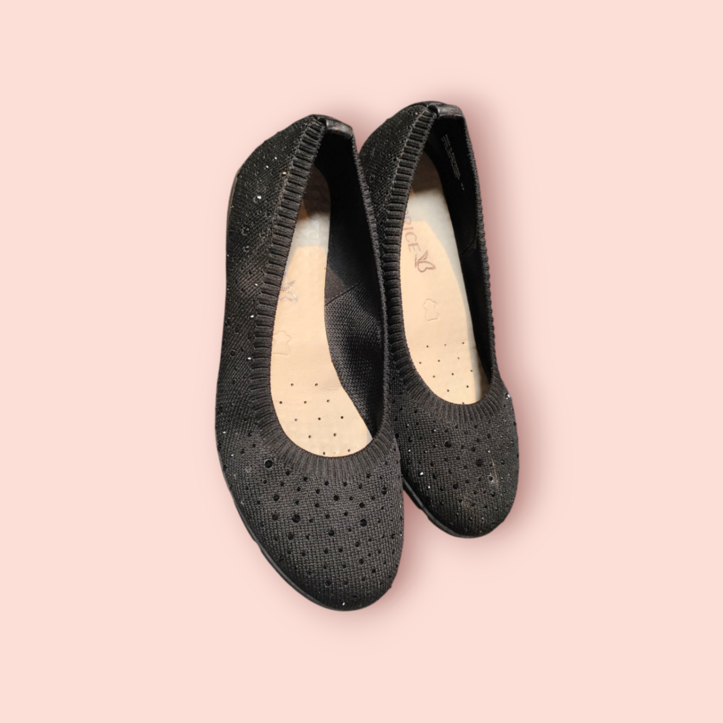 Caprice Spitzenschuhe 37 Schwarz mit Glitter