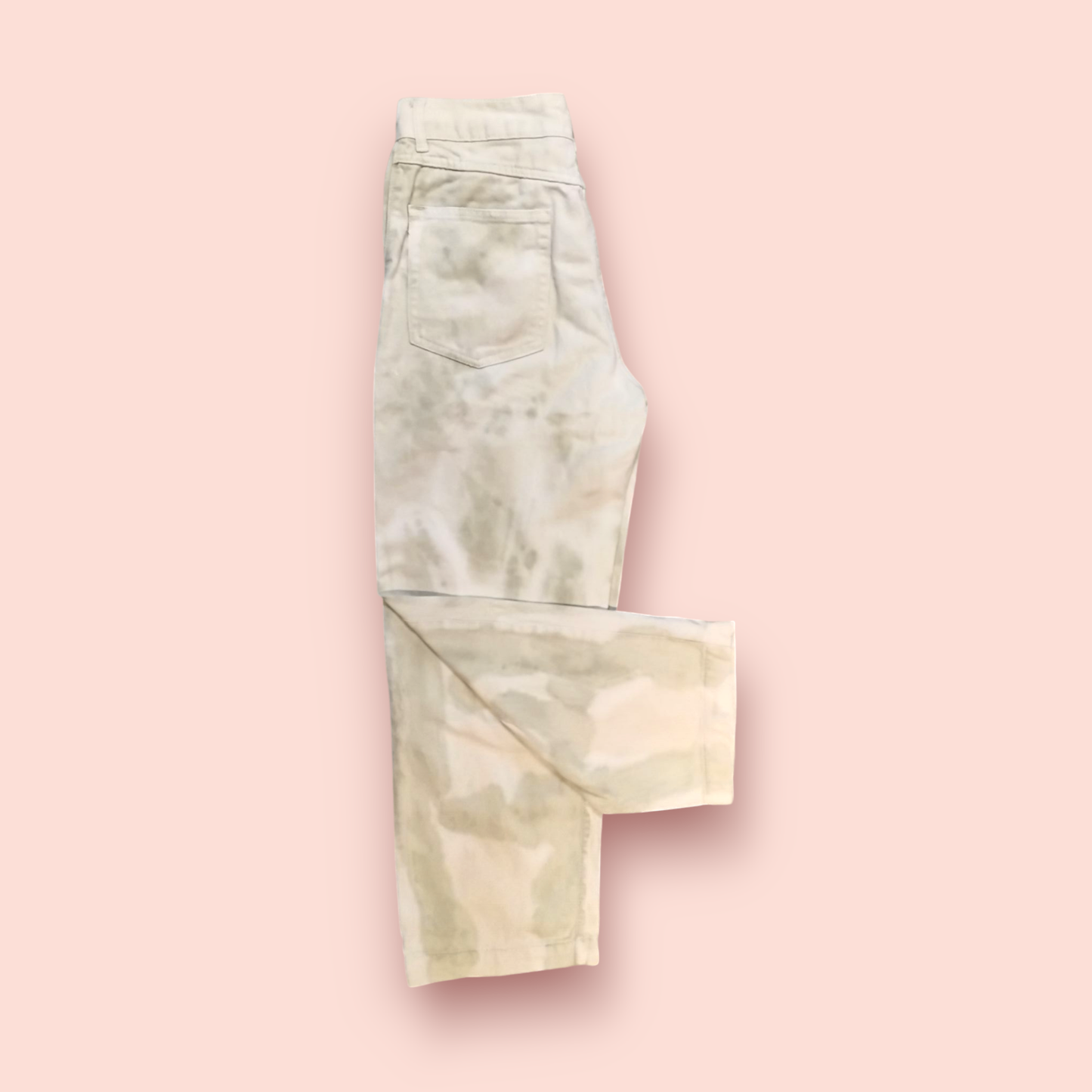 Pull & Bear Jeans S Weiß mit Wash-Effekt