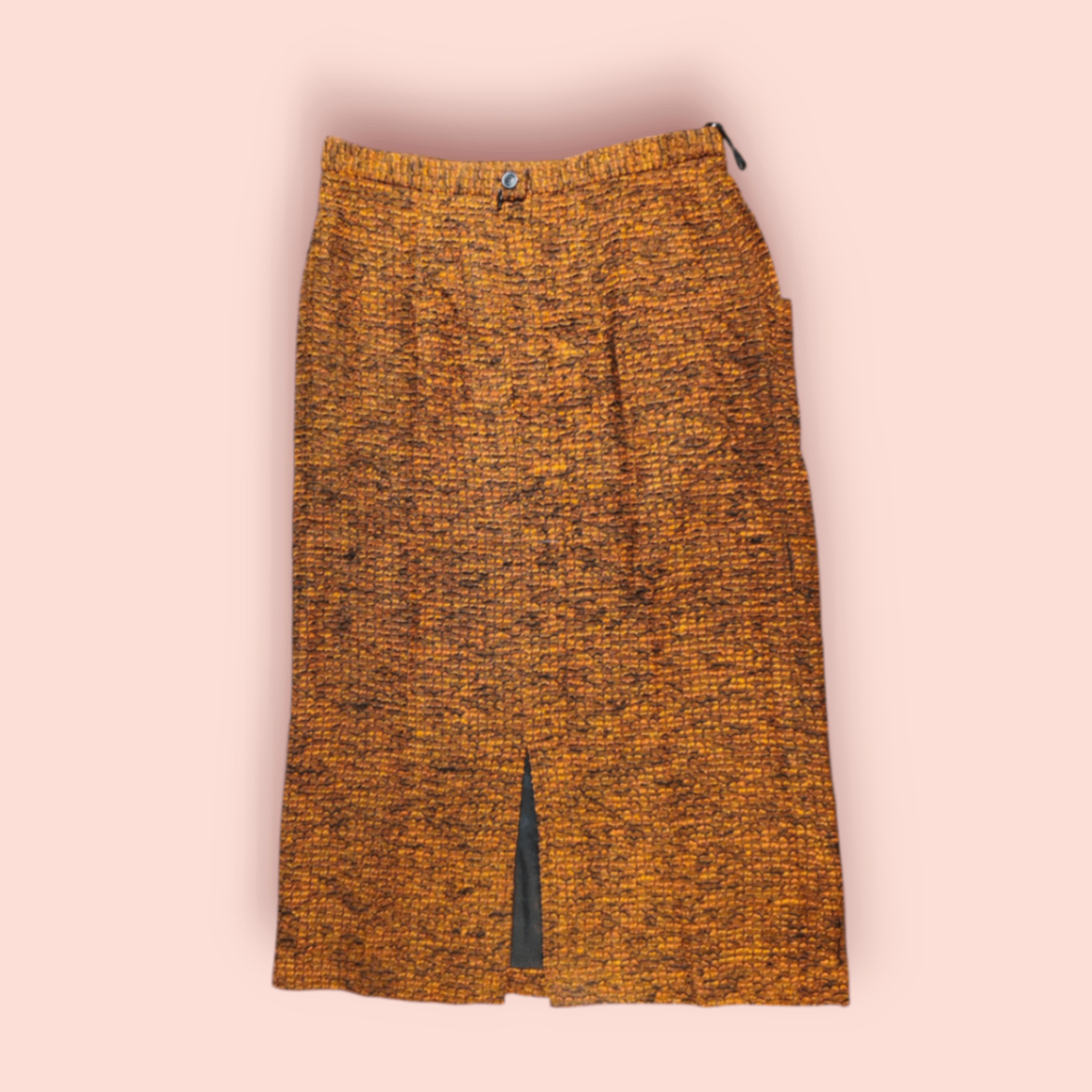 Vintage Constanze Rock L Ockergelb und Braun