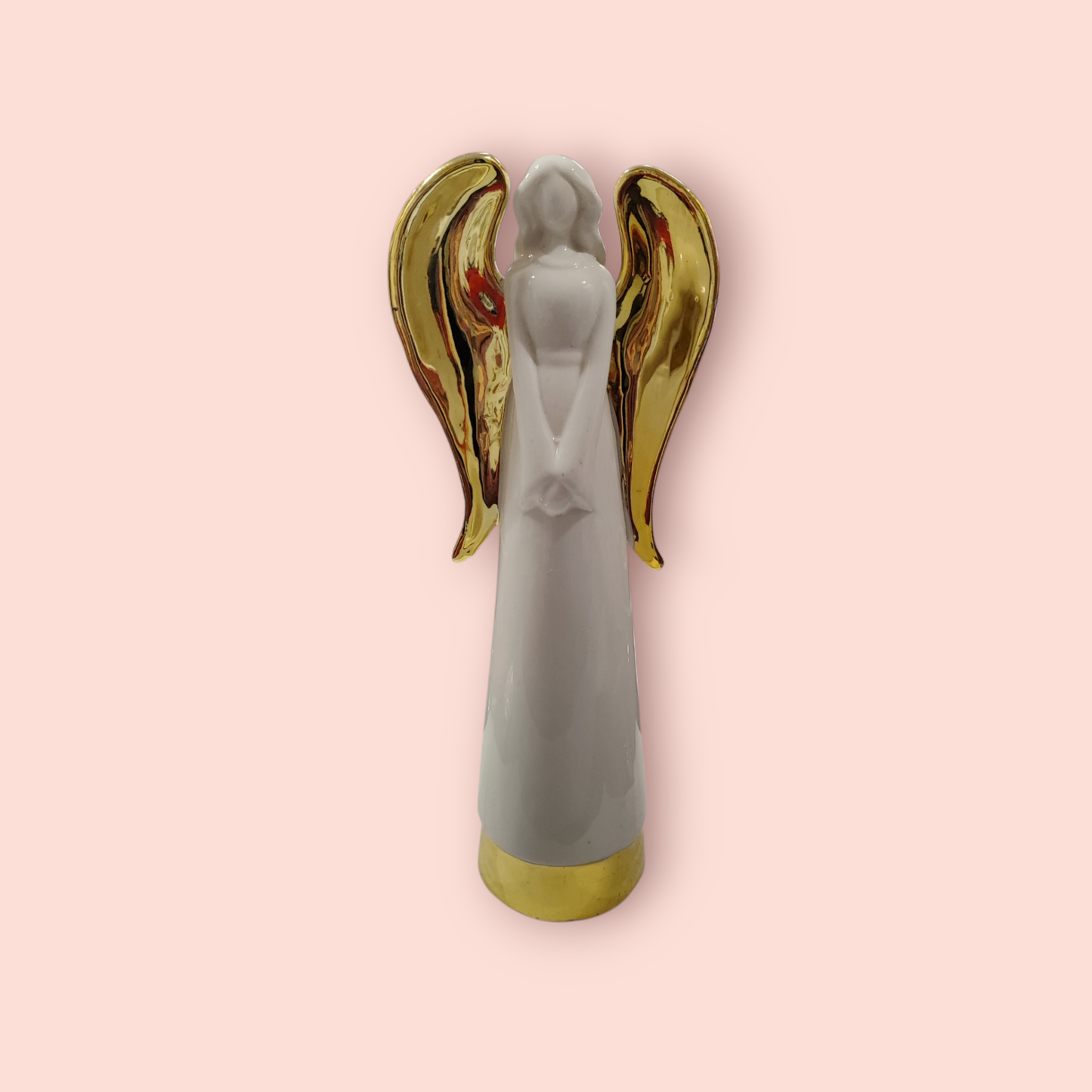 Deko Objekt ca. 30 cm Weiß und Gold