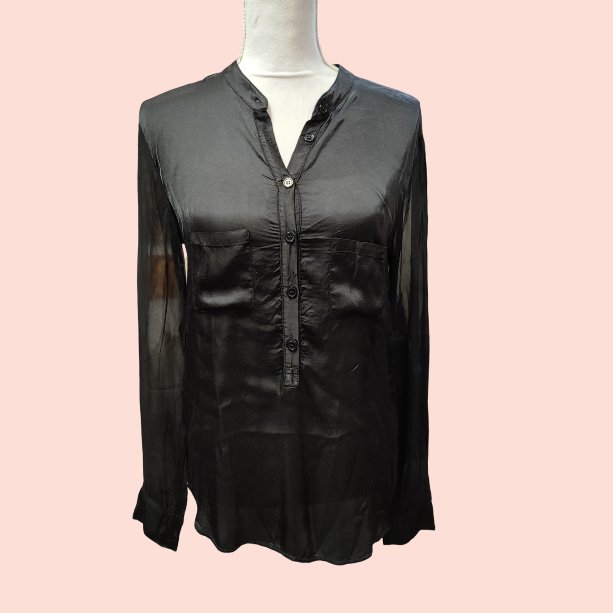 Le Streghe Bluse S/L einfärbig