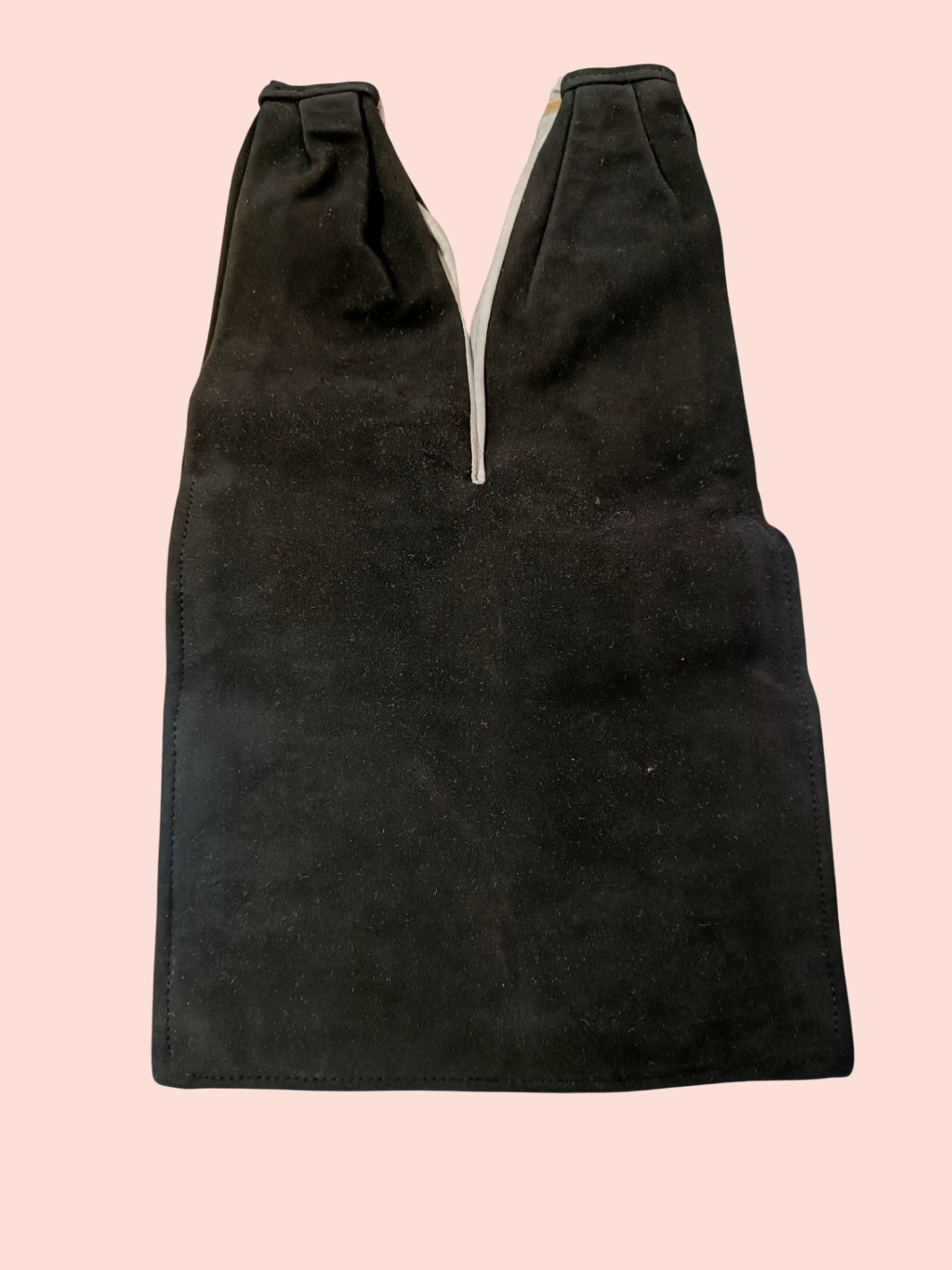 Vintage Rauledertasche Schwarz