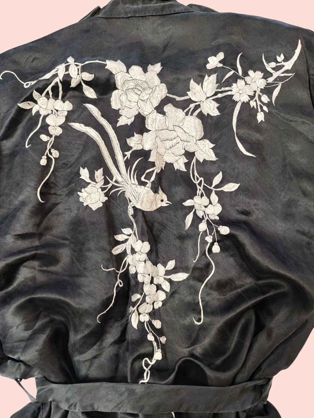 Golden Bee Kimono L Schwarz und Weiß