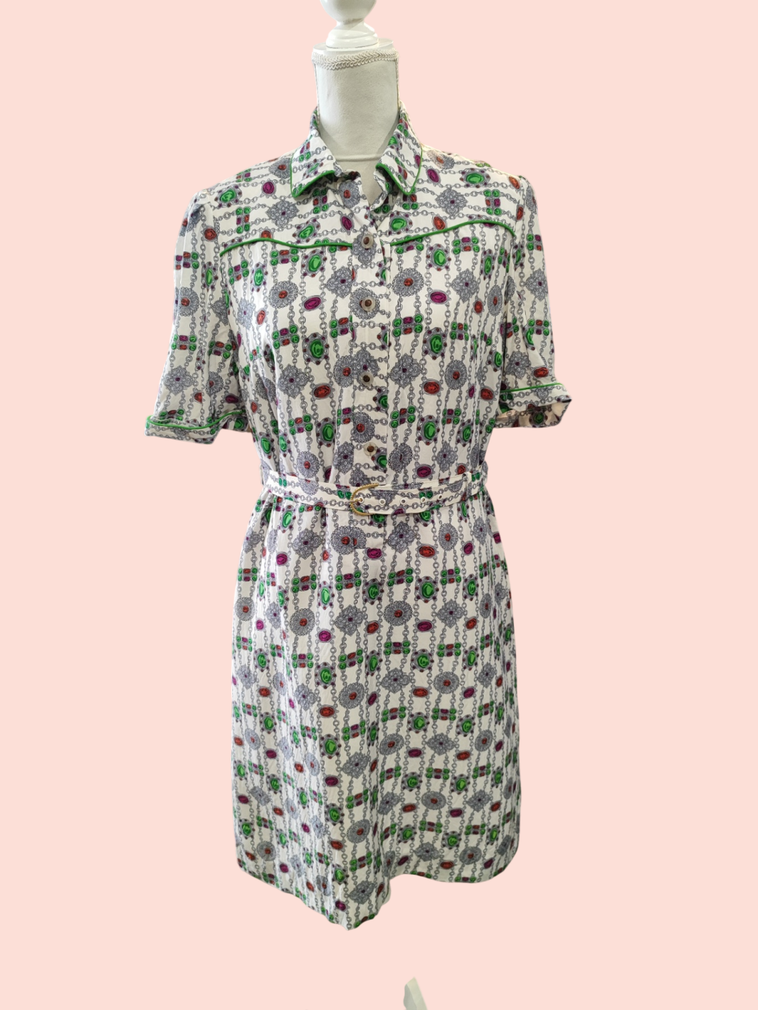 Vintage Kleid M Bunt