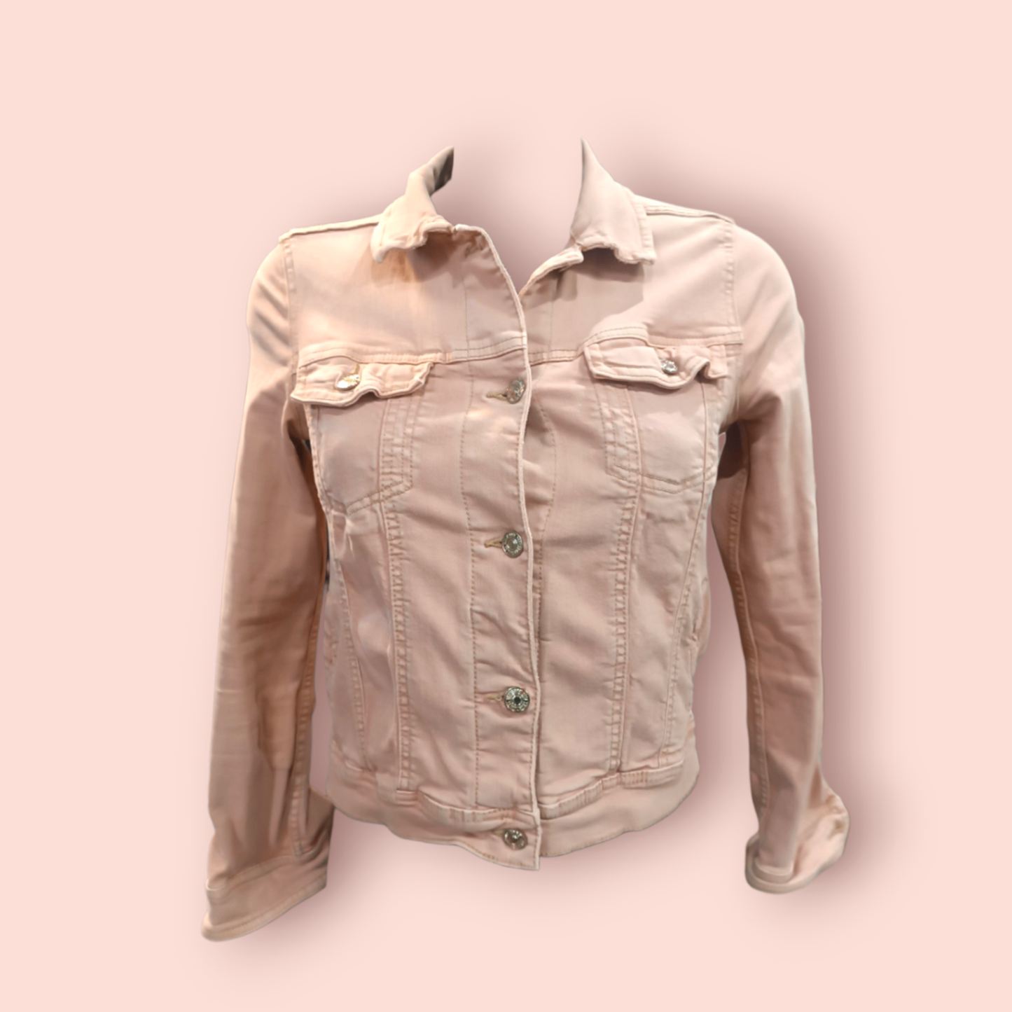 Mango Jeansjacke XS Hell Pink