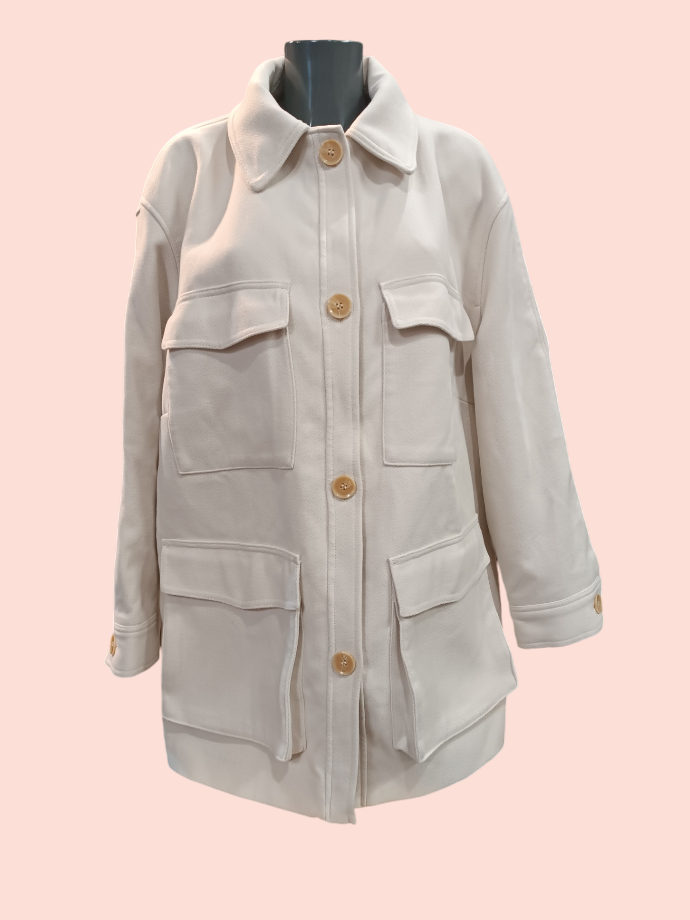 H&M Mantel XL Creme