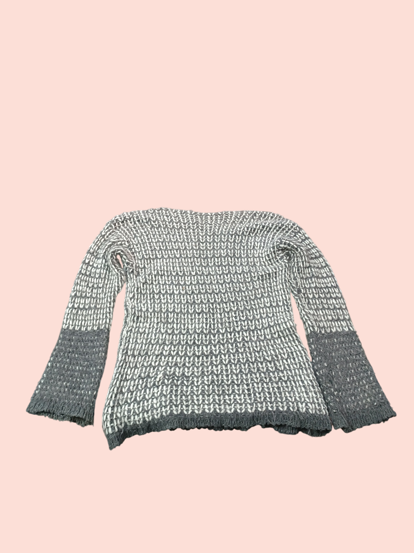 Pullover M Grau und Weiß